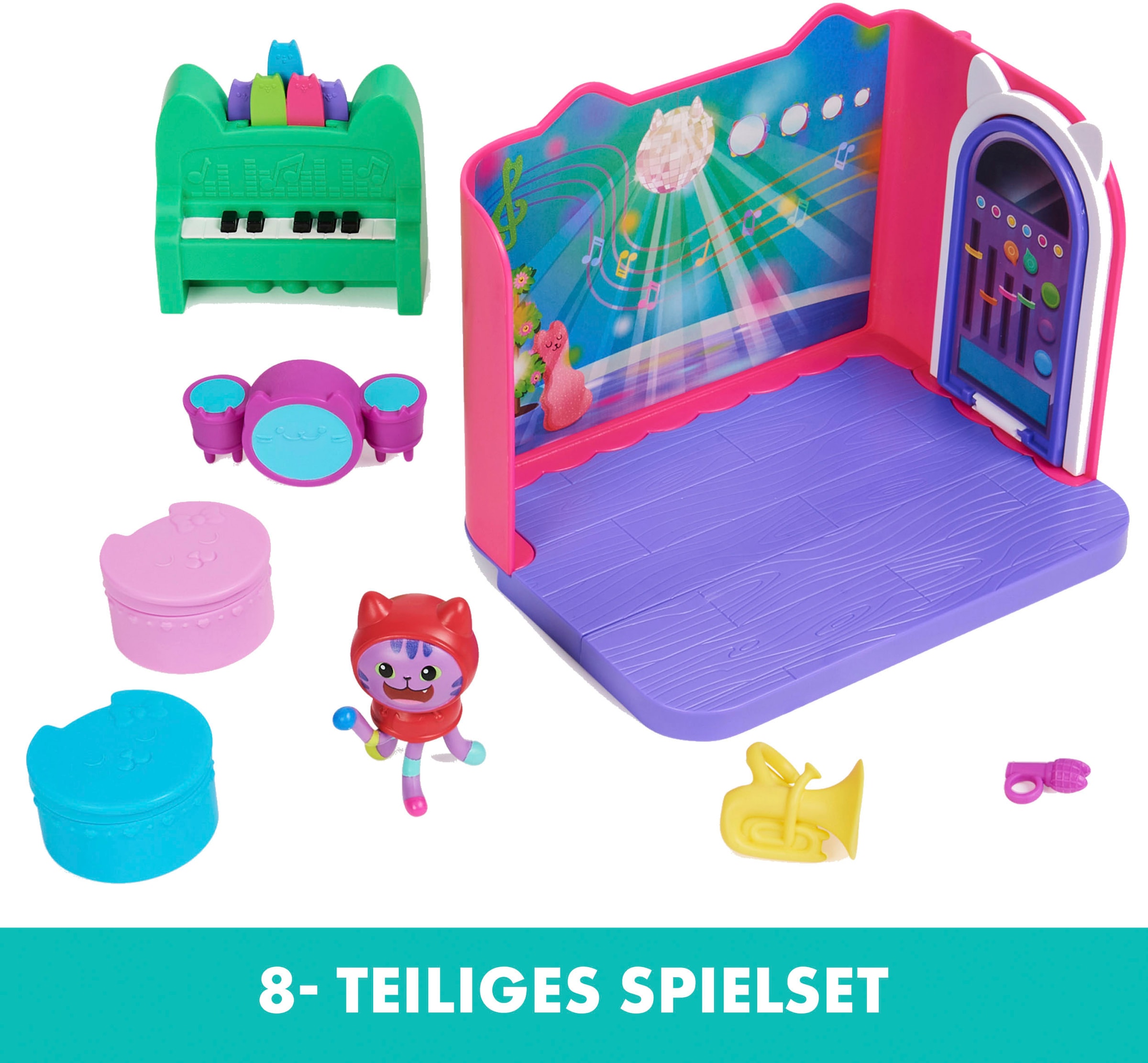 Spin Master Monde de jeu »Gabby's Dollhouse – Deluxe Room – DJ Catnip's Musikzimmer«