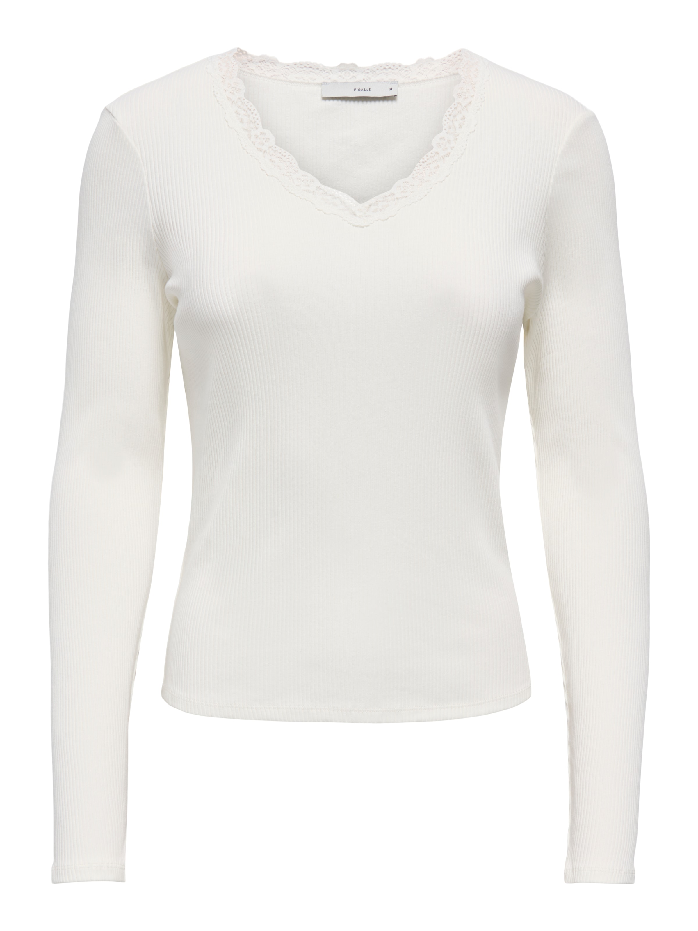 ONLY T-shirt en V »ONLSARA SHARAI L/S V-NECK TOP JRS« Baumwollmischung, slim fit