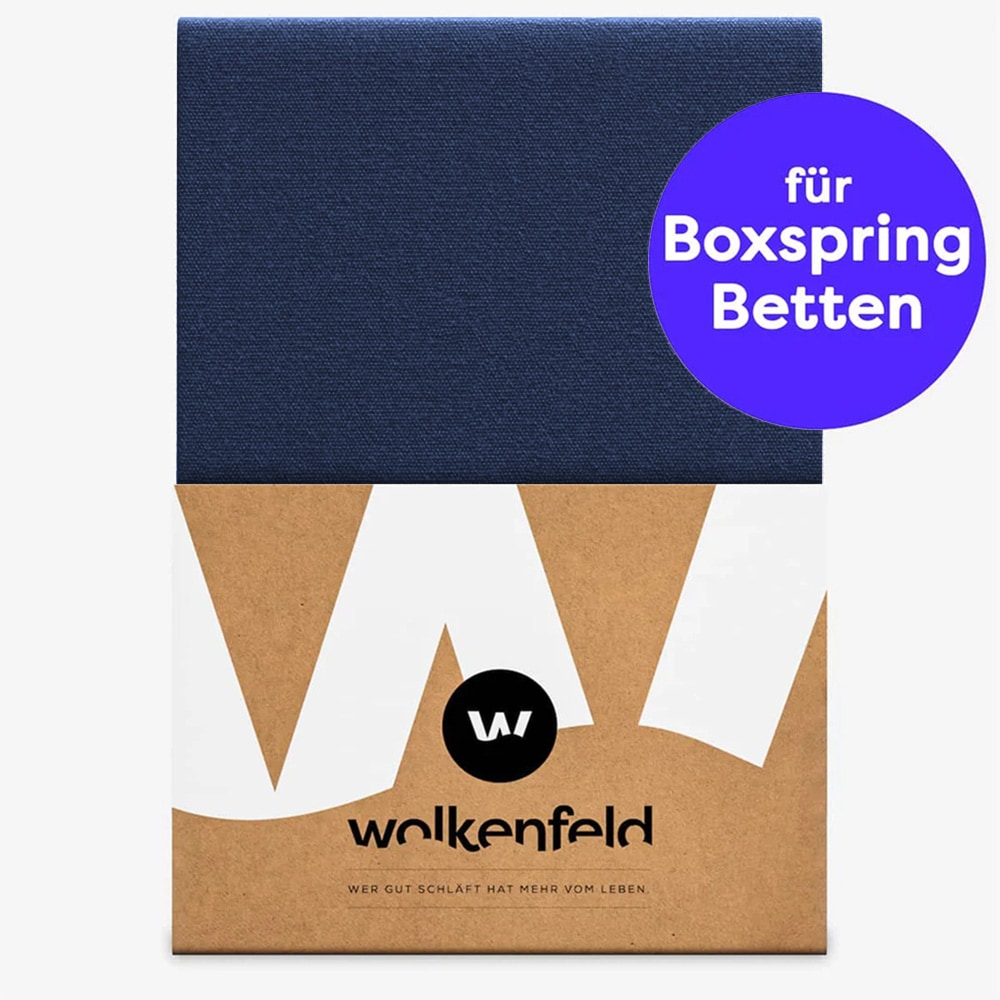 Wolkenfeld Spannbettlaken »Boxspringbett Bettlaken - Spannbetttuch für Matratzen bis 40cm« Elastisch & Rutschfest: 90x200, 140x200, 160x200, 180x200 & Übergrössen