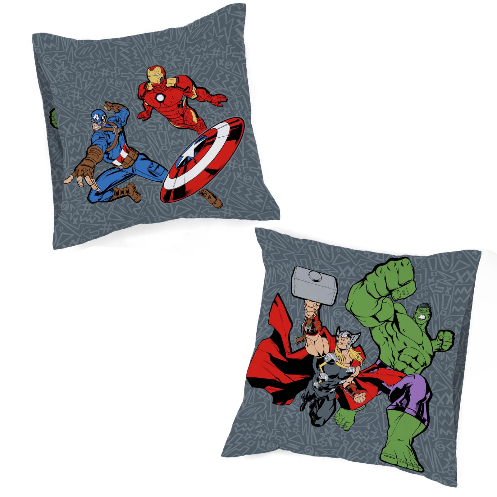 MARVEL Linge de lit pour enfants »Avengers Don't Sweat« 2 100% coton