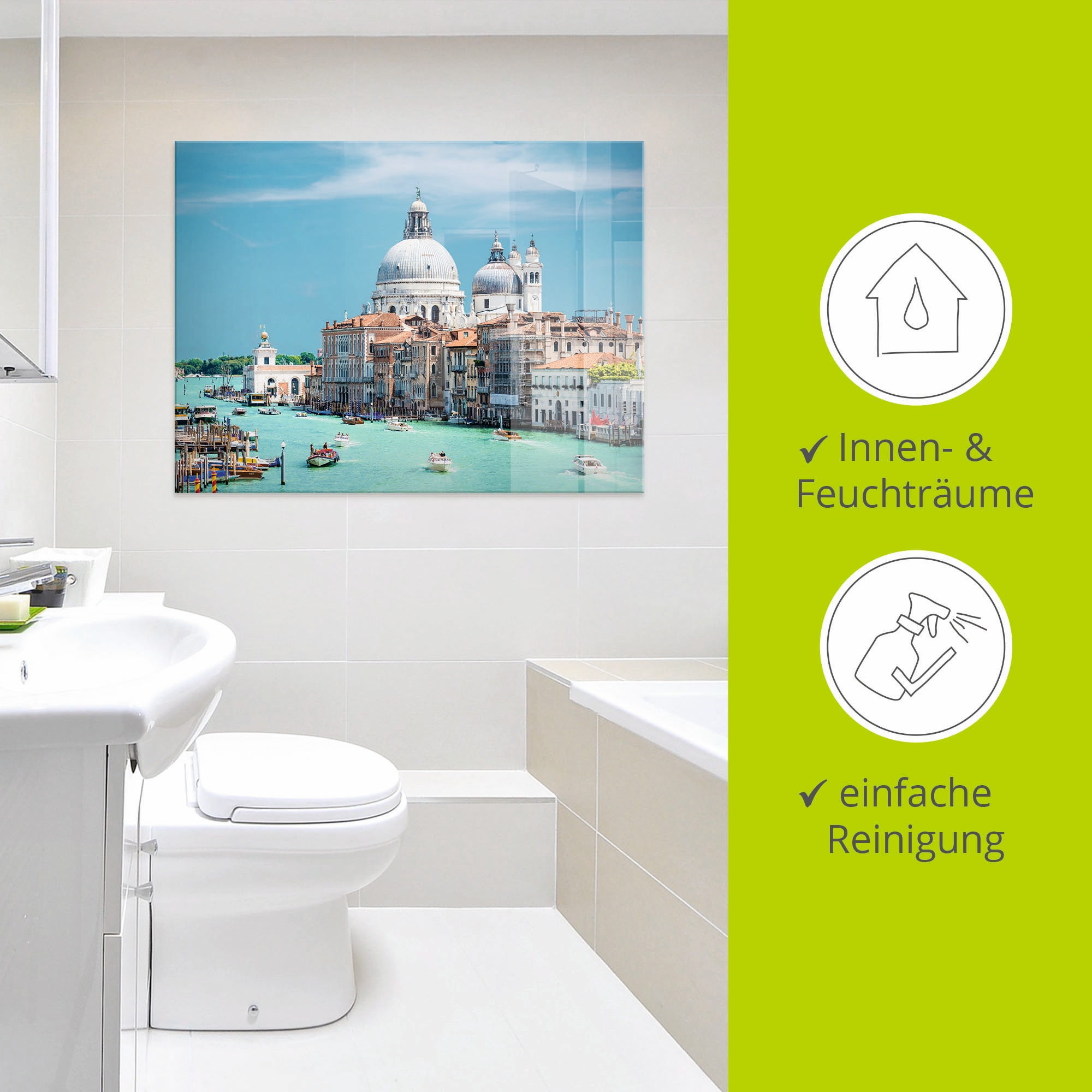 Artland Glasbild »Venedig« Italien 1 Stk. tlg. in verschiedenen Grössen