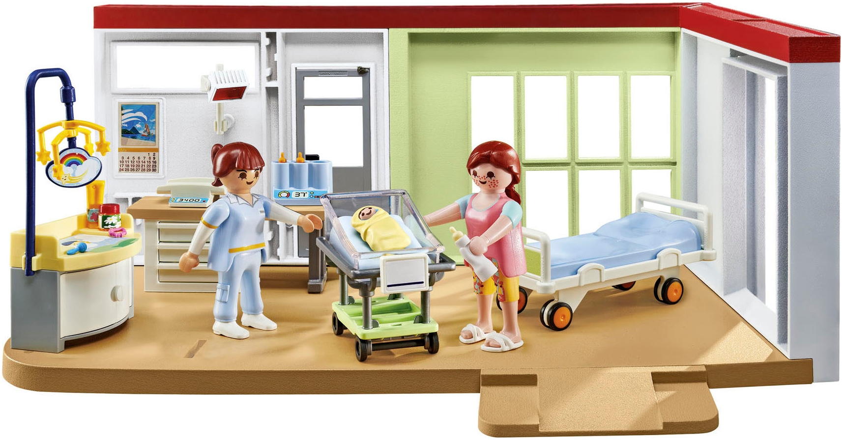 Playmobil® Konstruktions-Spielset »Entbindungsstation (71616), Action Heroes« Made in Europe