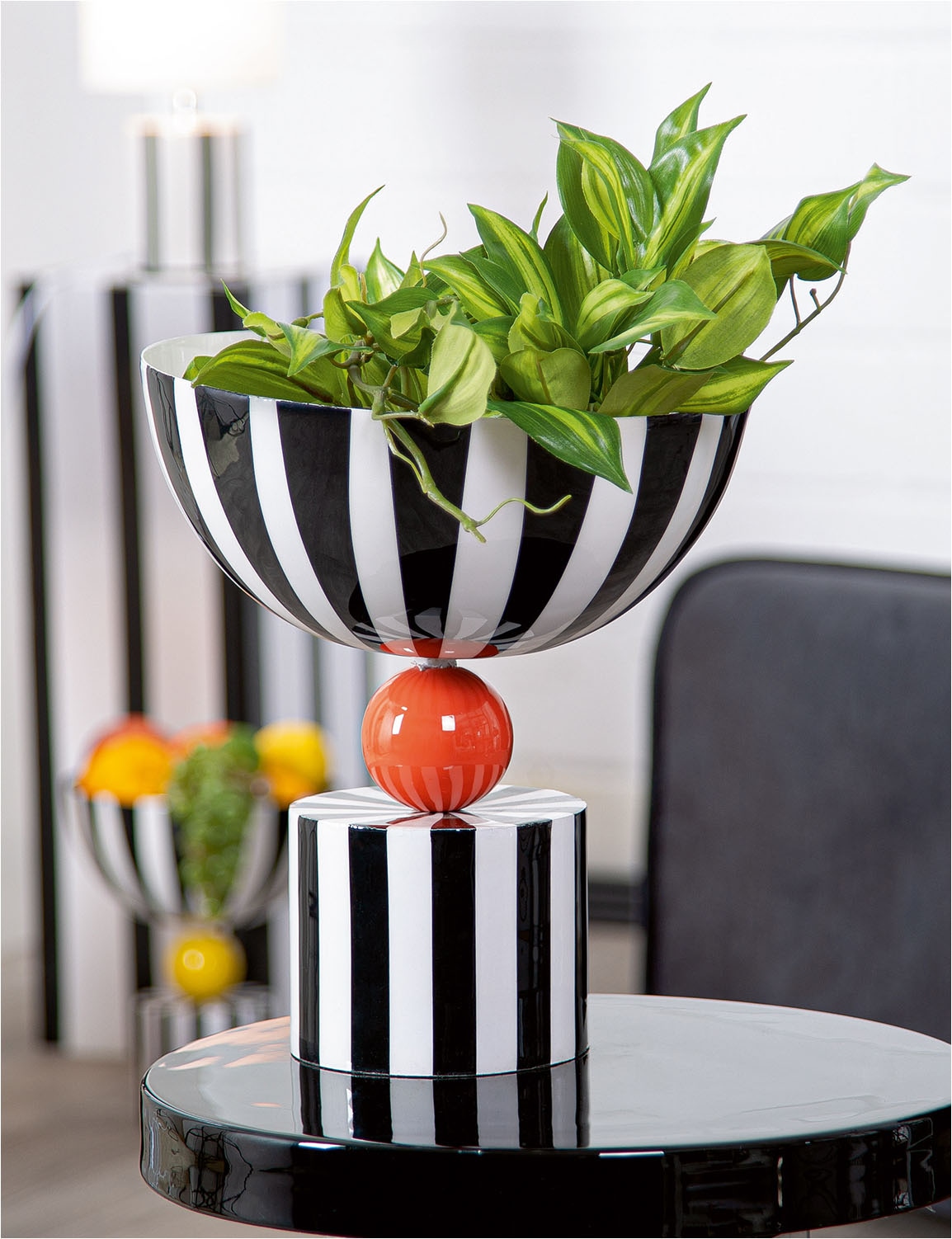 GILDE Schale »Deko-Schale Stripes red-ball« 1 aus Eisen