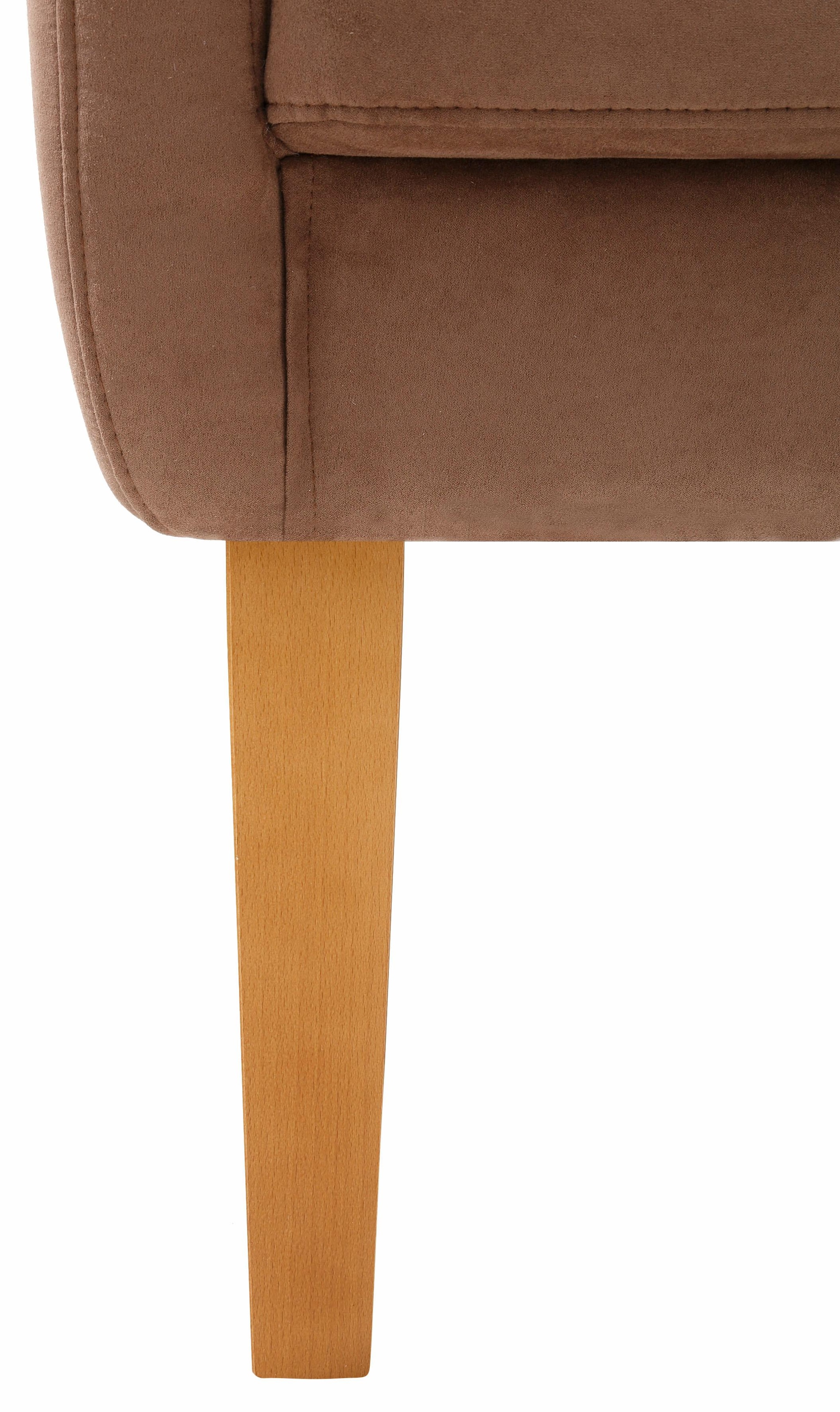 Home affaire Sessel »Fehmarn« komfortable Sitzhöhe von 54 cm,  in 3 verschiedenen Bezugsqualitäten