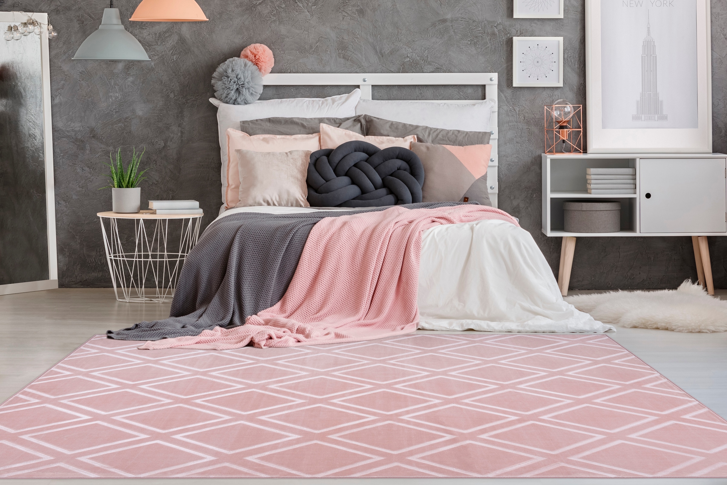 Arte Espina Tapis »Monroe 300« Rectangulaire 7 mm Höhe besonders weich durch Microfaser, Wohnzimmer
