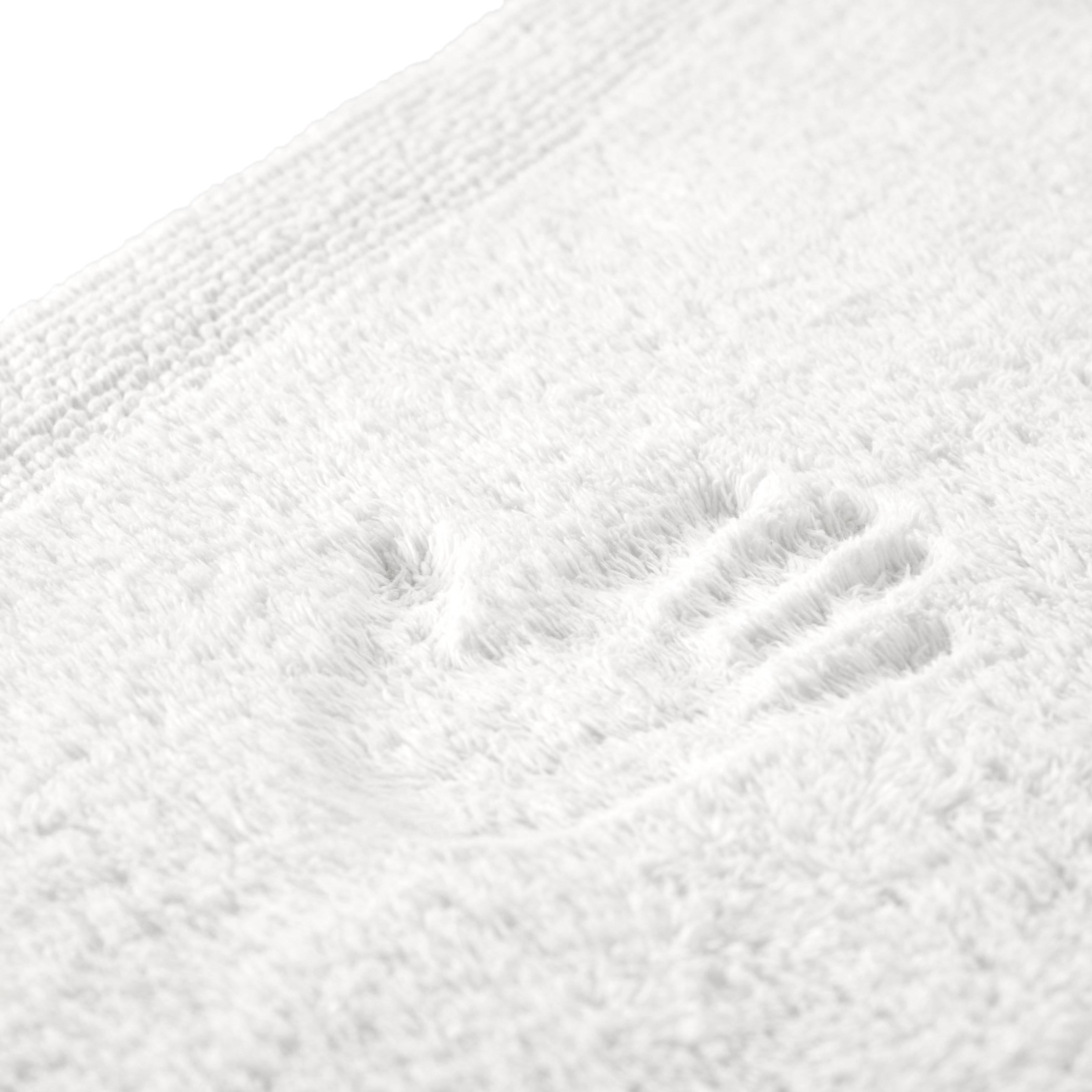 my home Badematte »Kapra, Badvorleger, Badezimmer Teppich« Höhe 14 mm beidseitig nutzbar | fussbodenheizungsgeeignet | strapazierfähig mit Bordüre, Badteppich, Badematte, Baumwolle