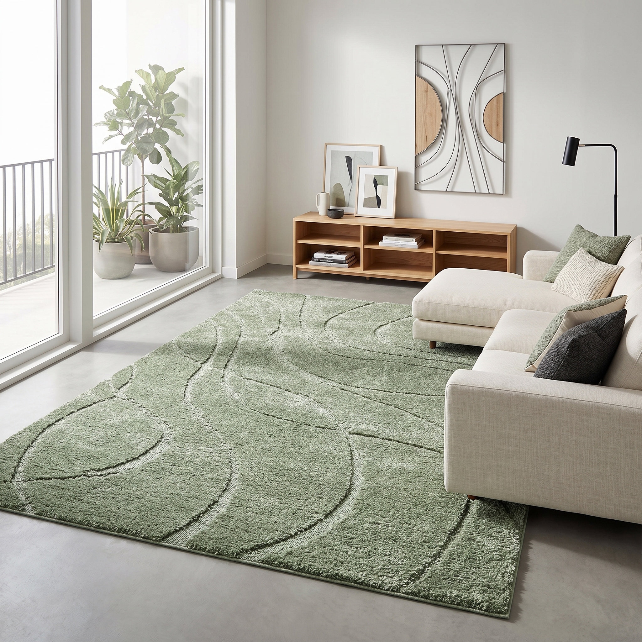 GOODproduct Teppich »Lavia, Wellenmuster, Hoch-Tief« rechteckig 20 mm Höhe Linienmuster, modernes Design, 3D Optik, Designteppich, Wohnzimmer