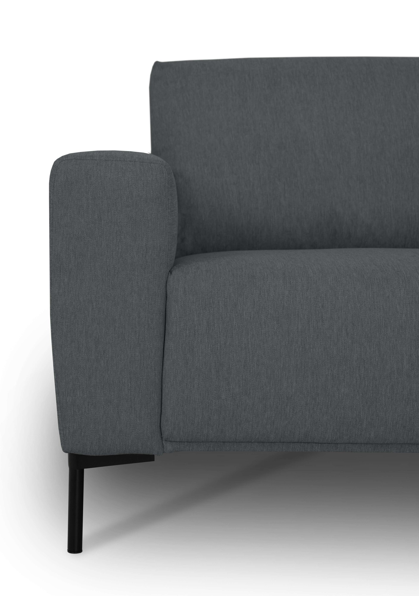 GOODproduct Ecksofa »Melby« Breite 275 cm, in einem weichen Struktur Stoff, lose Rückenkissen