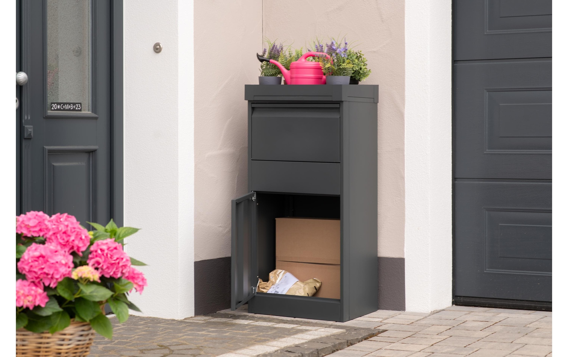 WESTMANN Paketbox »Stahl-Paketbox Piet« Anthrazit, 50x37x105 cm