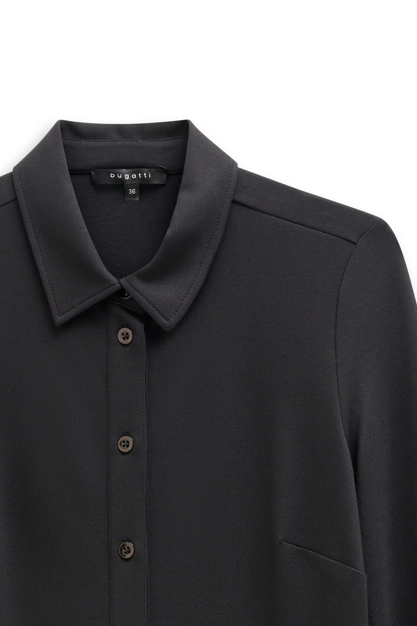 bugatti Blusenkleid »Jersey« mit Knopfleiste und Hemdkragen