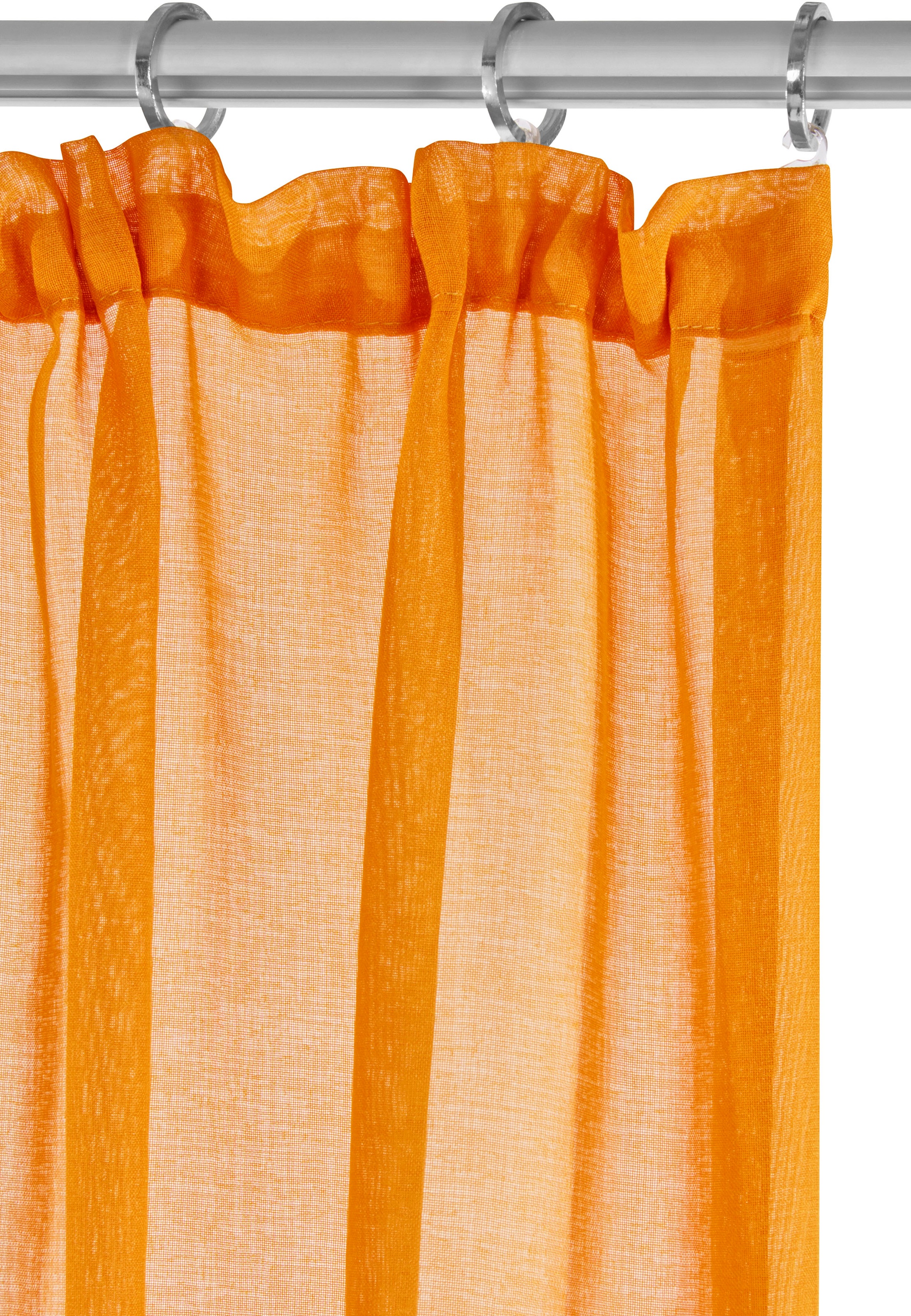 my home Rideau »TENDER« Bande volante 1 cuis tlg. Leinen Optik mit Struktur, monochrom, Bestseller