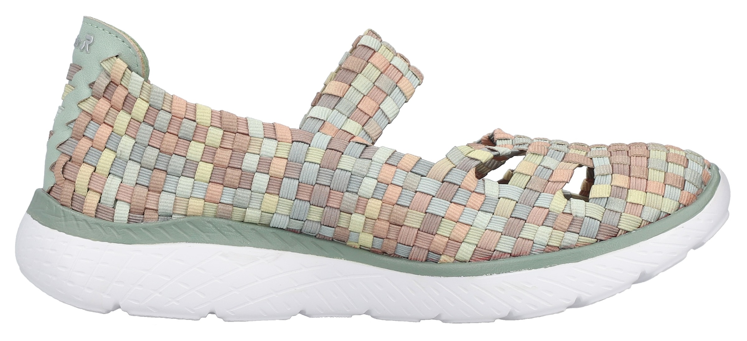 Rieker Ballerines à lanières  Slipper, chaussure à enfiler avec semelle intérieure MemoSoft