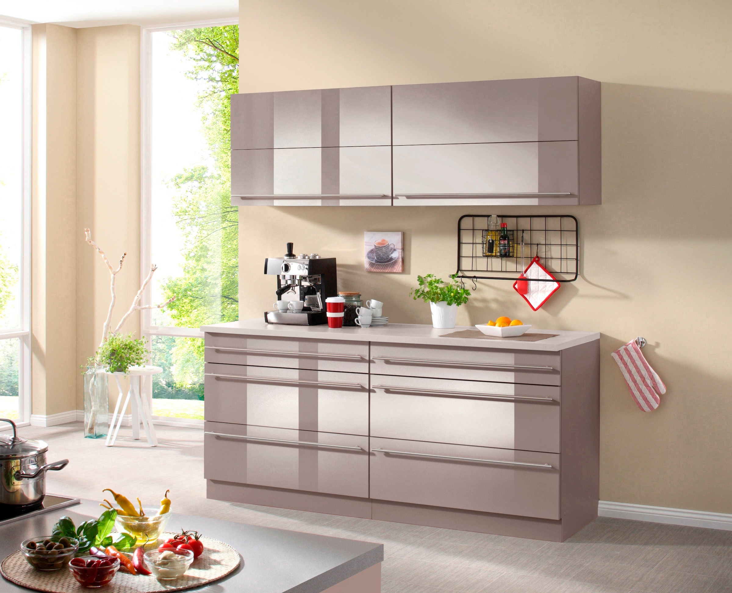 wiho Küchen Küche »Chicago, TOPSELLER« ohne E-Geräte, Gesamtbreite 180 cm