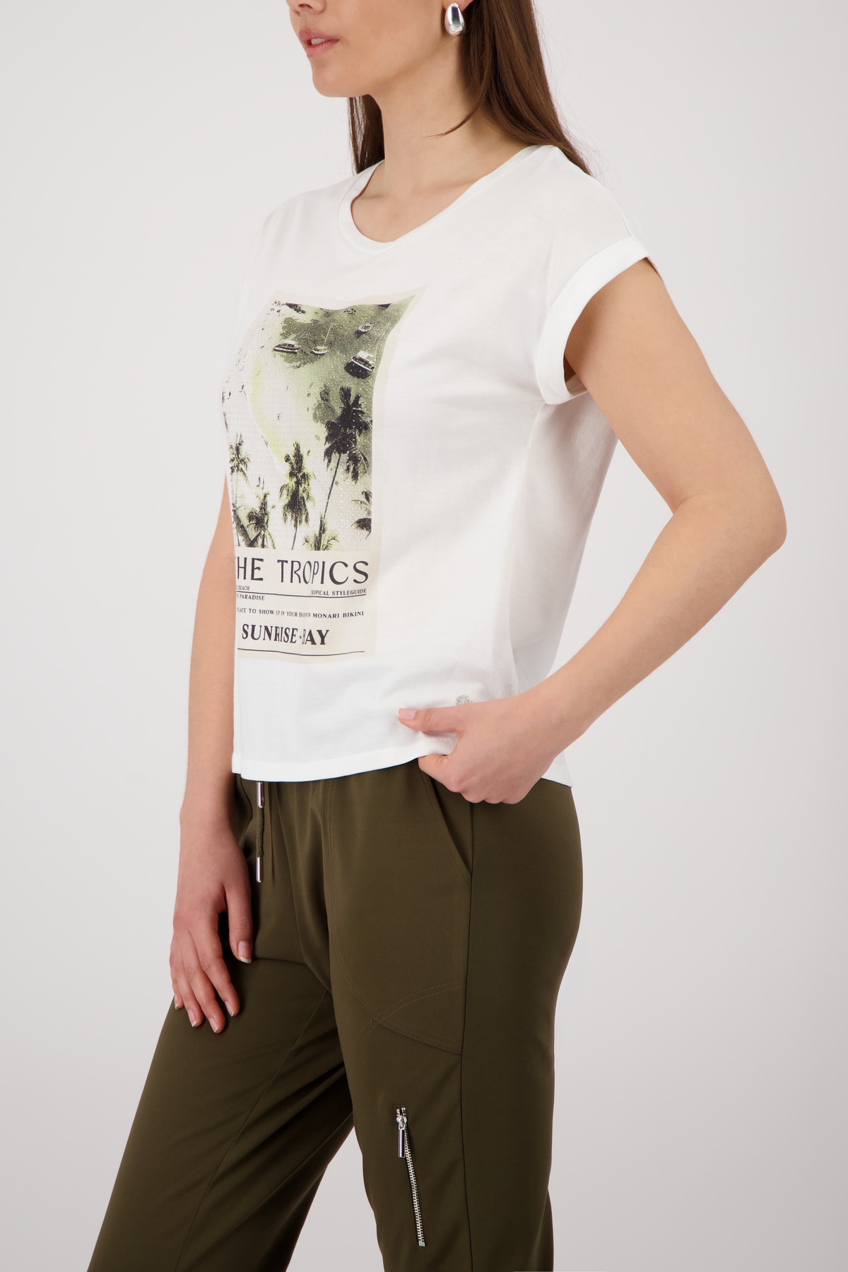 Monari T-shirt »Shirt Tropics« Coupe régulière avec imprimé