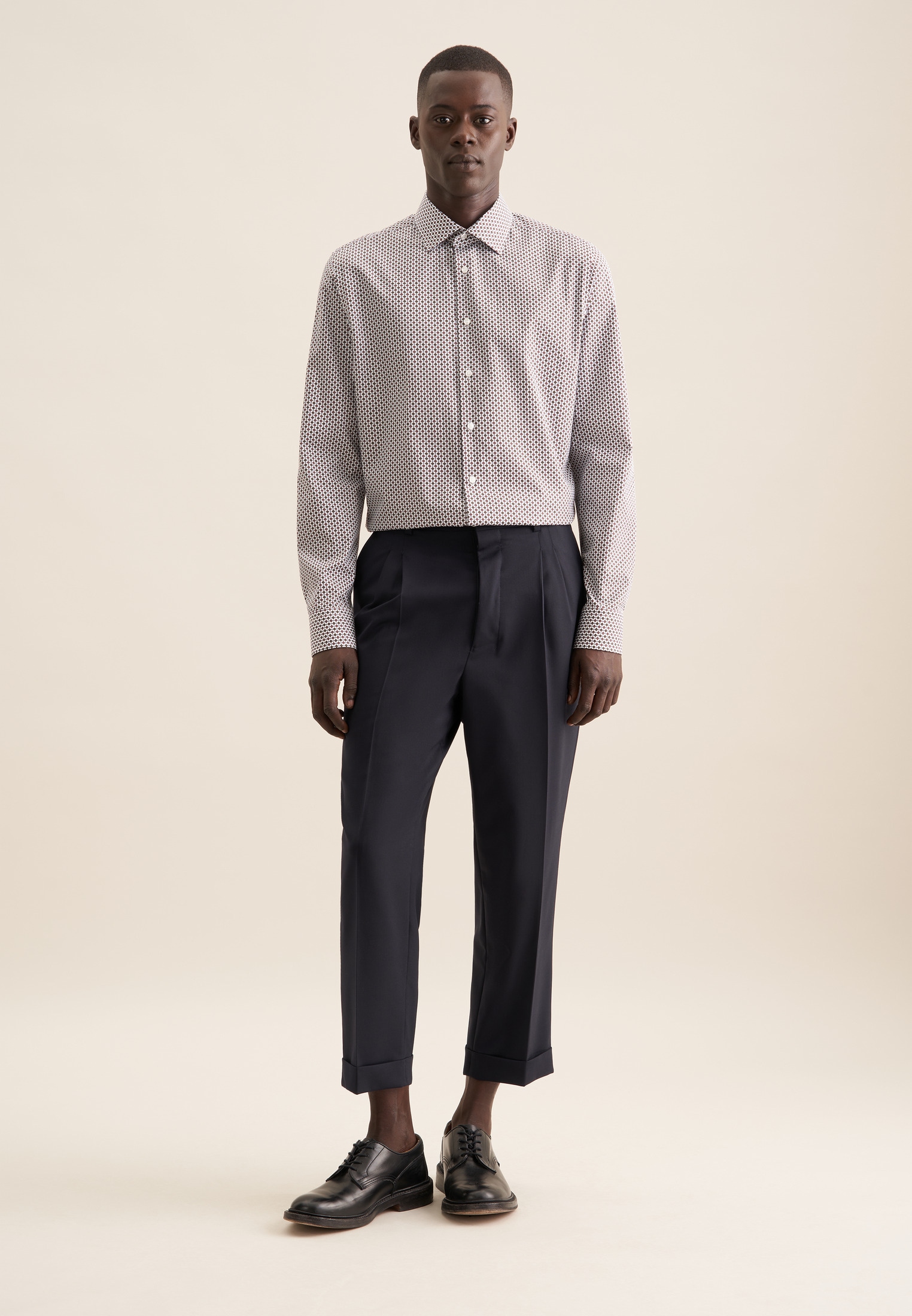 seidensticker Chemise d'affaires »Slim« Slim 1/1 Kentkragen Druck