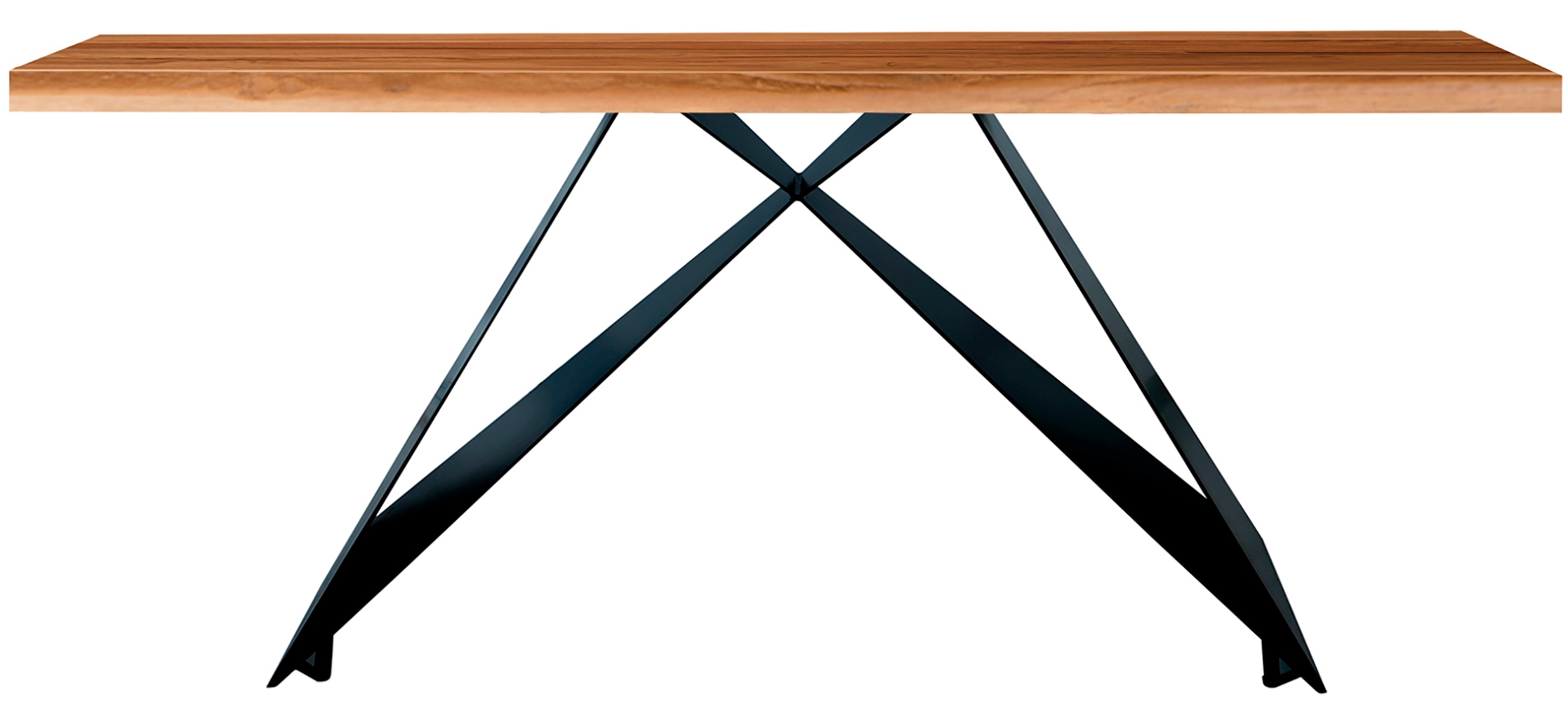 SIT Pied de table »Kotor aus Metall in Schwarz für Platten von 160–240 cm« 1 cuis tlg. Support de plateau de table minimaliste au design Cross-Base