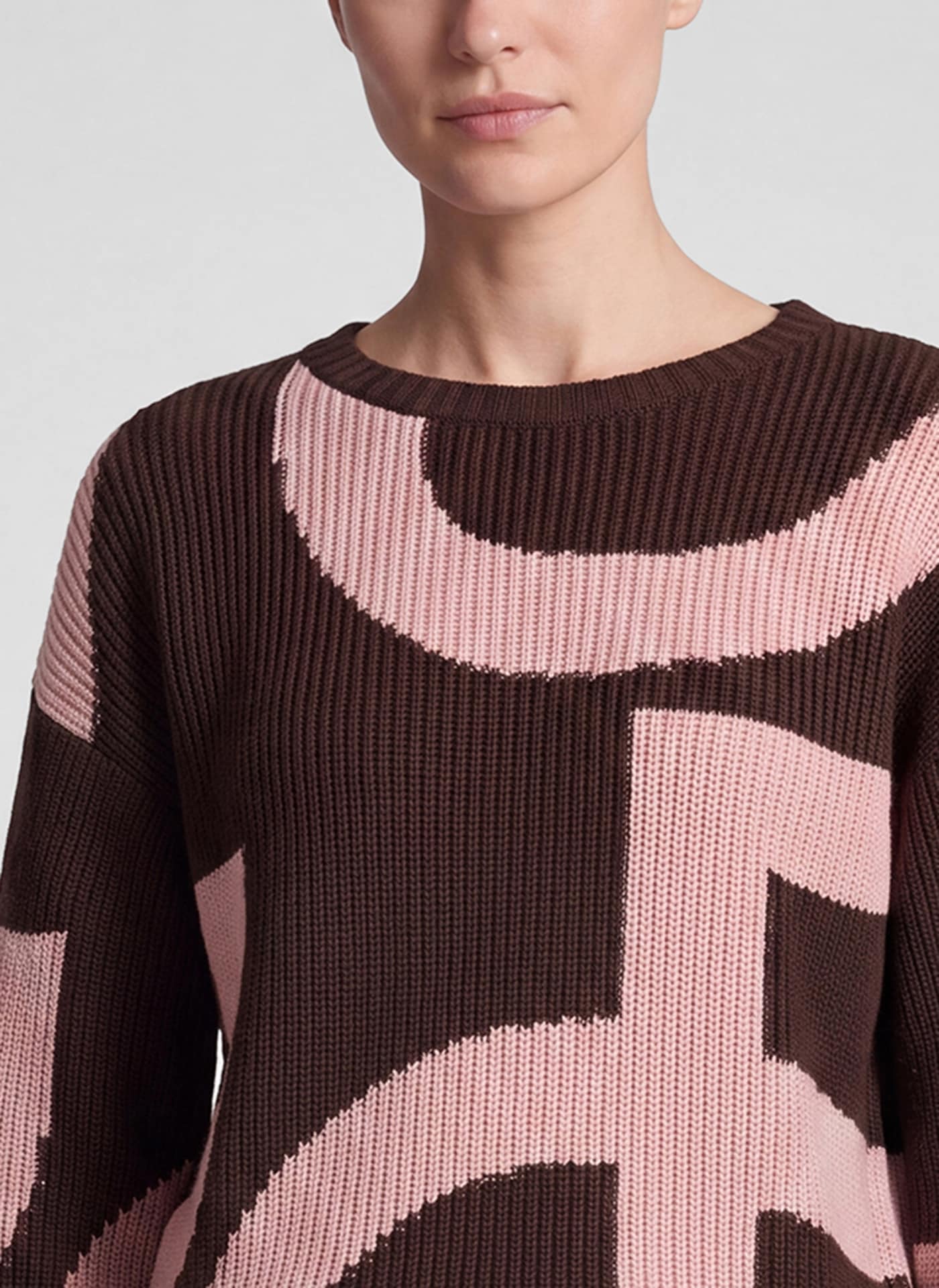 Rabe Pull en tricot mit grafischem Muster