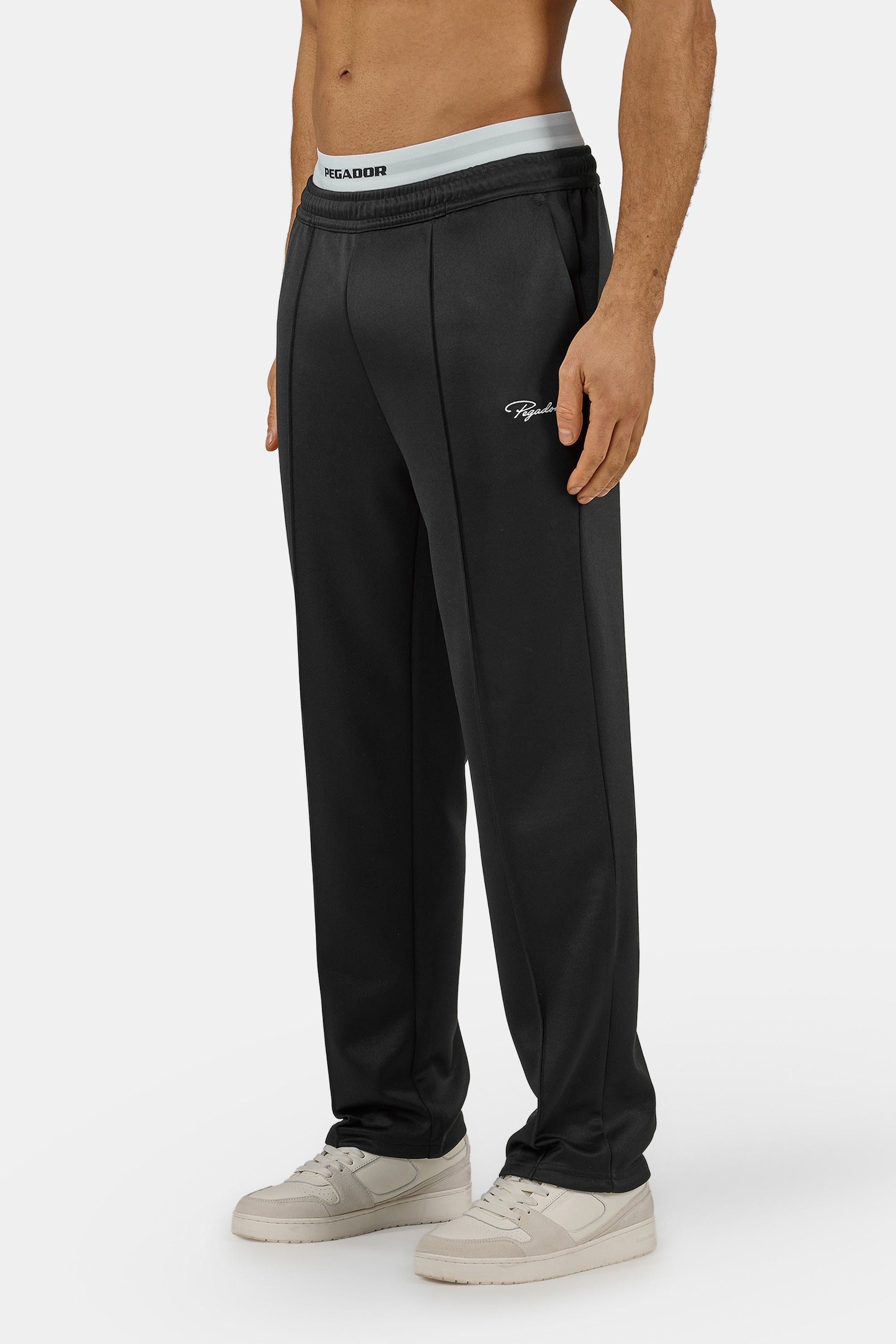 PEGADOR Pantalon à enfiler »Motus Track Pants«  mélange de matériaux, coupe régulière