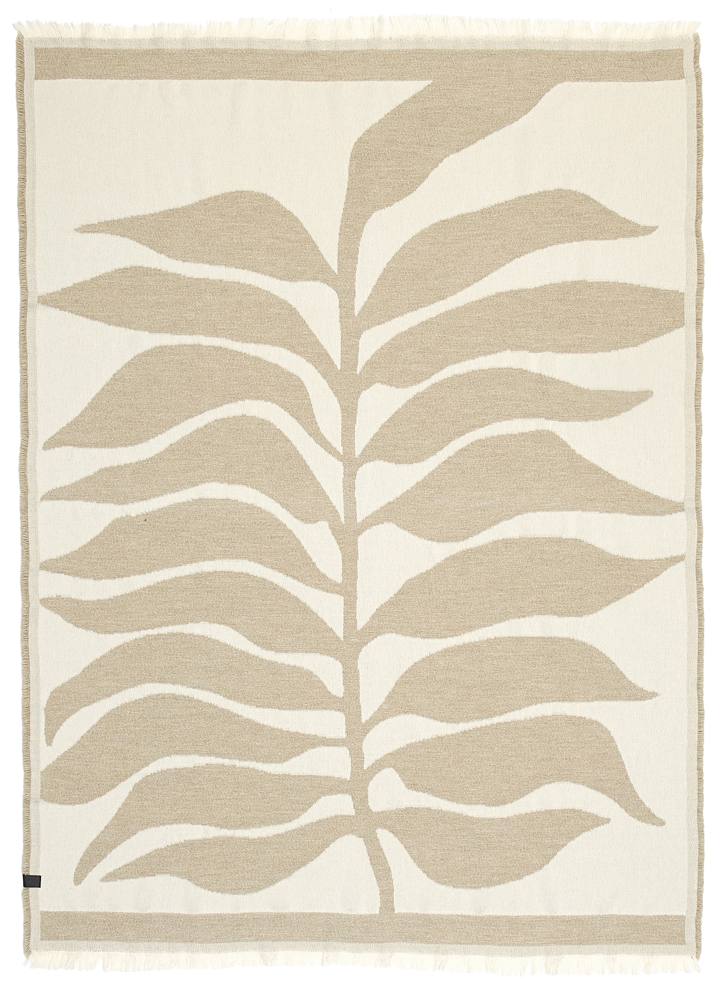 SCHÖNER WOHNEN-Kollektion Couverture d'intérieur »View« mit zweifarbigem Blättermotiv