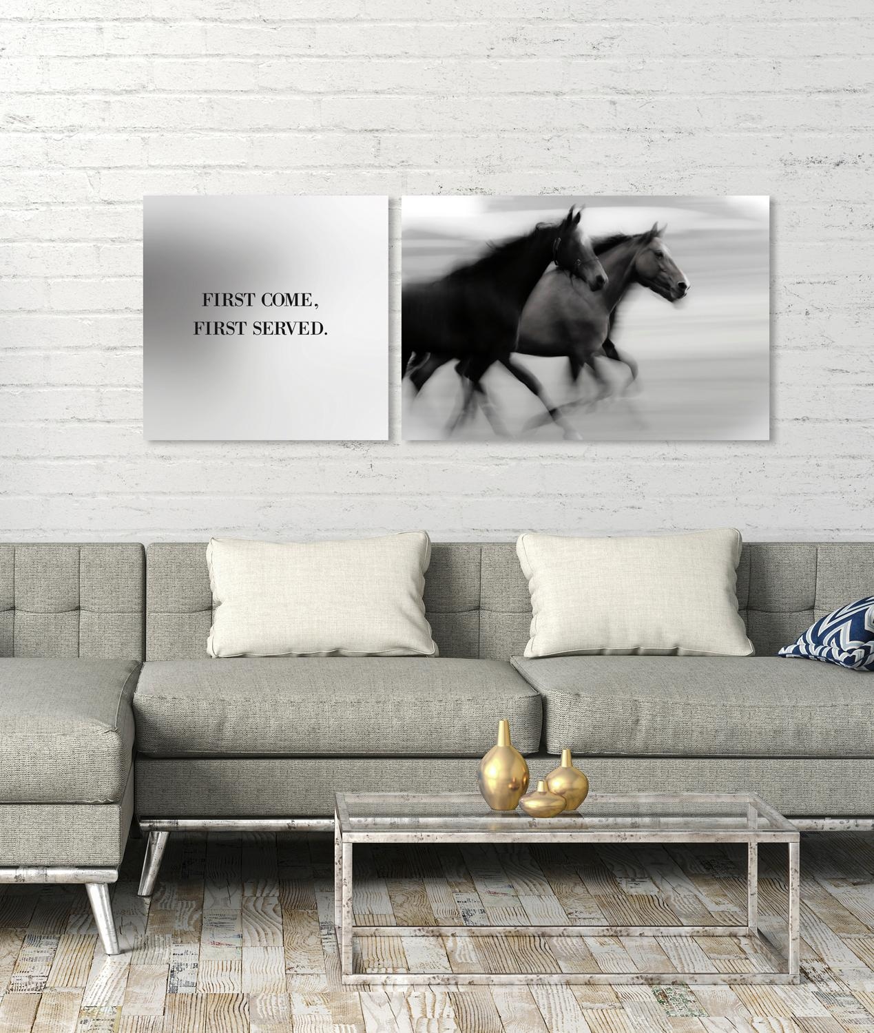 queence Leinwandbild »First come, first served«
