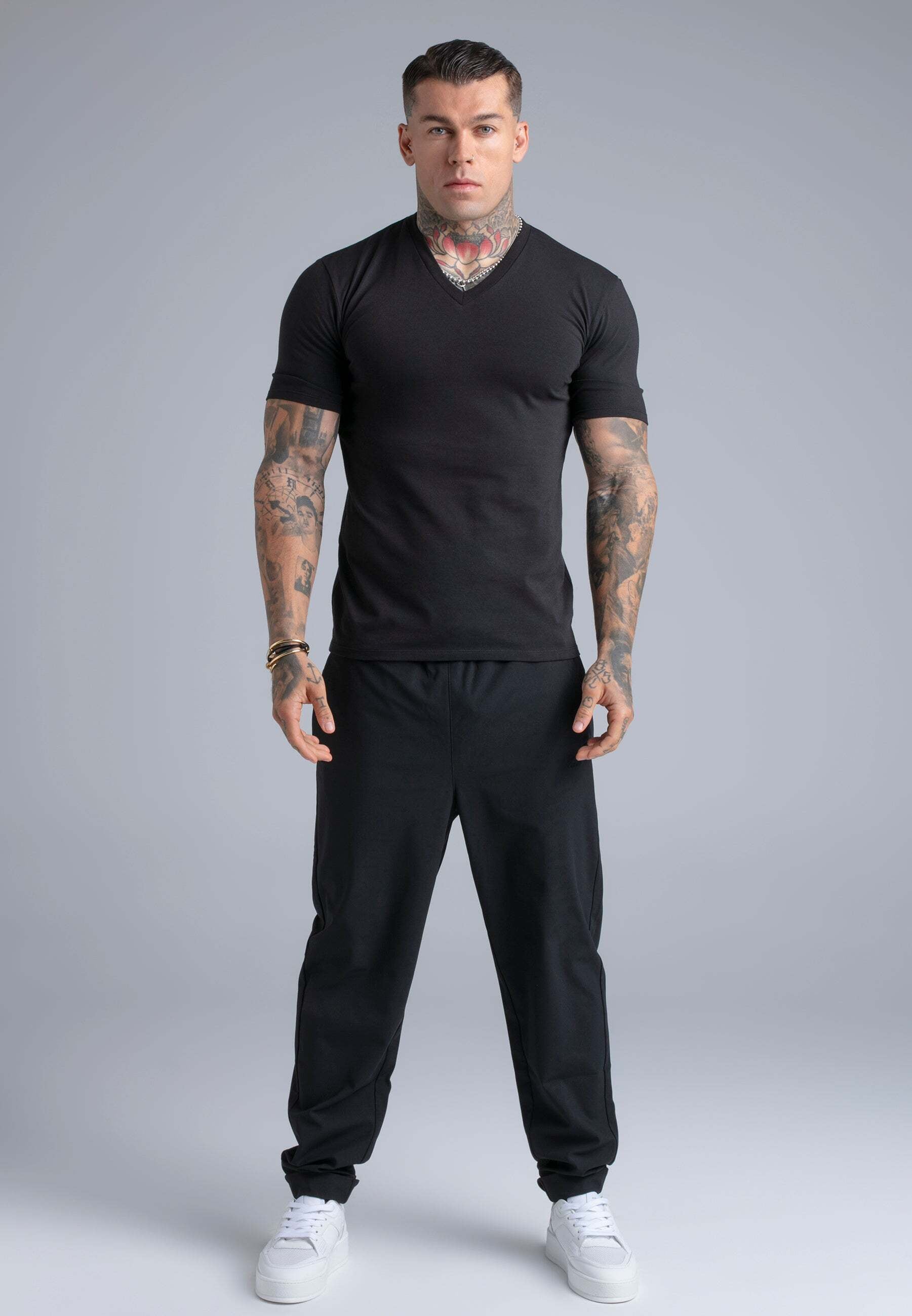 Siksilk T-Shirt »Siksilk T-Shirt V-Neck«