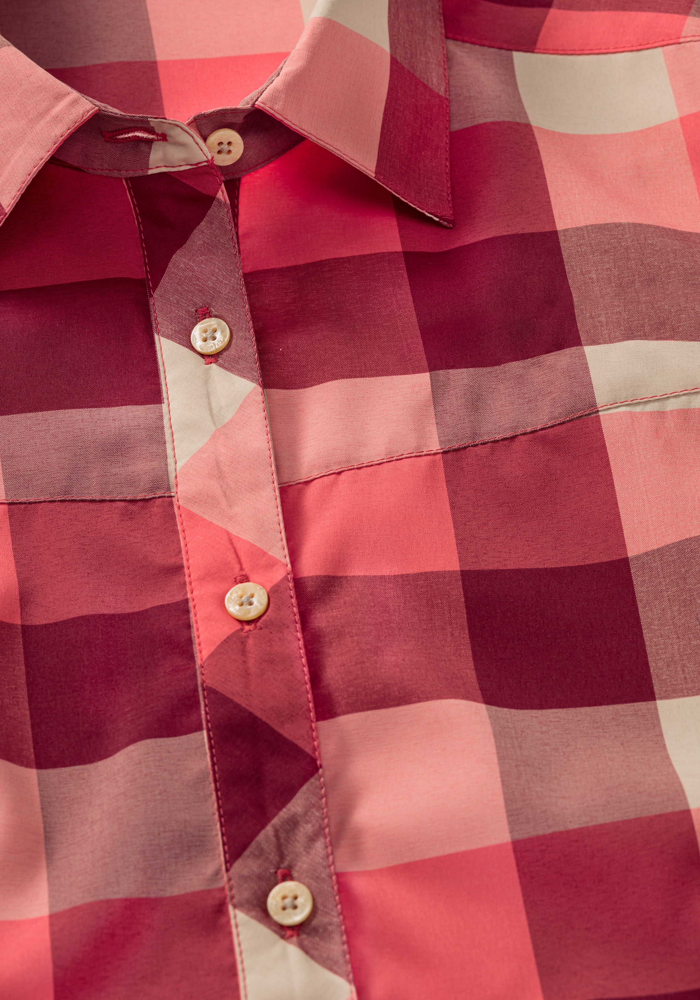 Maier Sports Outdoorbluse »Kendra L/S W« Damen Langarmbluse, pflegeleichte Karobluse