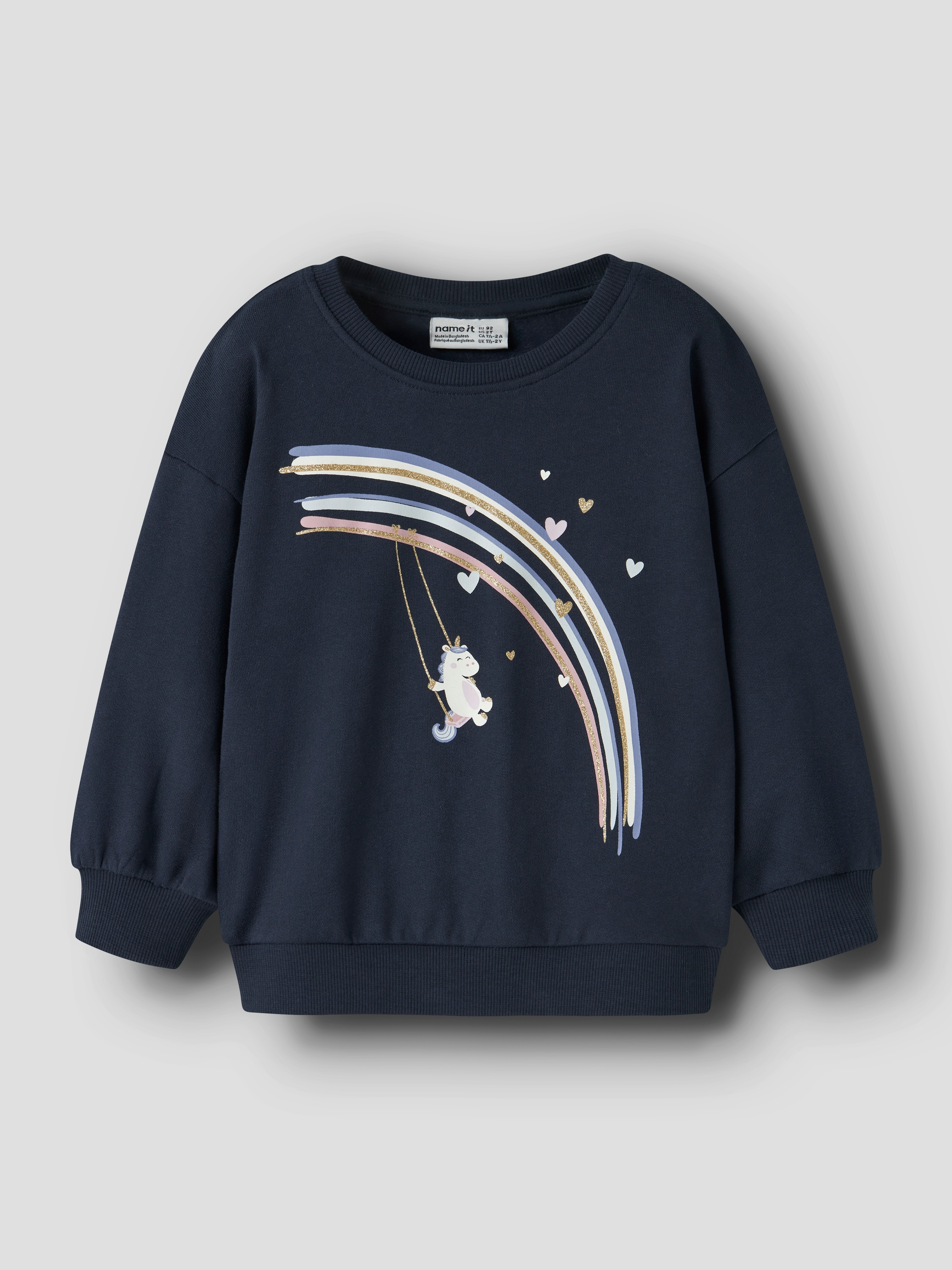 Name It Sweatshirt »NMFVALONA LS LONG RLX SWEAT BRU«
