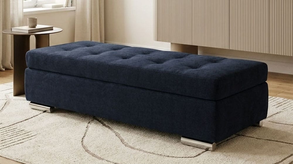 GOODproduct Hocker »Torrnby, 161 cm breit, extra gross mit grossem Staufach« aus Luxus-Microfaser oder haustierfreundlichem Pet Friendly Bezug