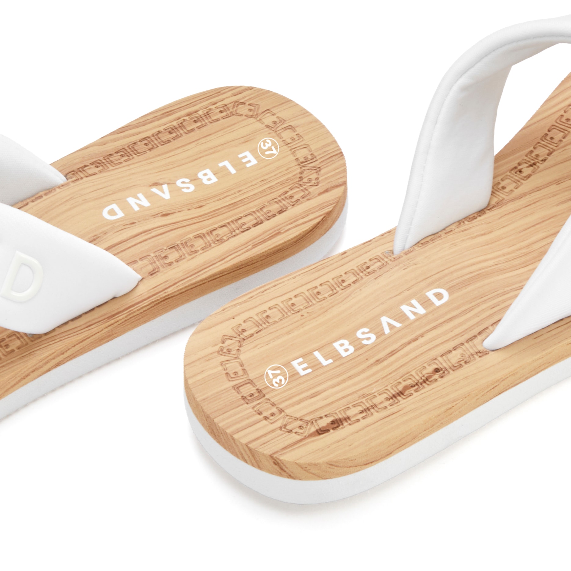 Elbsand Mules de bain »Badelatsche,Badeschuhe, Badeschlappe, Sandale, Sommerschuh, Pantolette«  Zehentrenner mit wasserabweisender und ultraleichter Sohle VEGAN