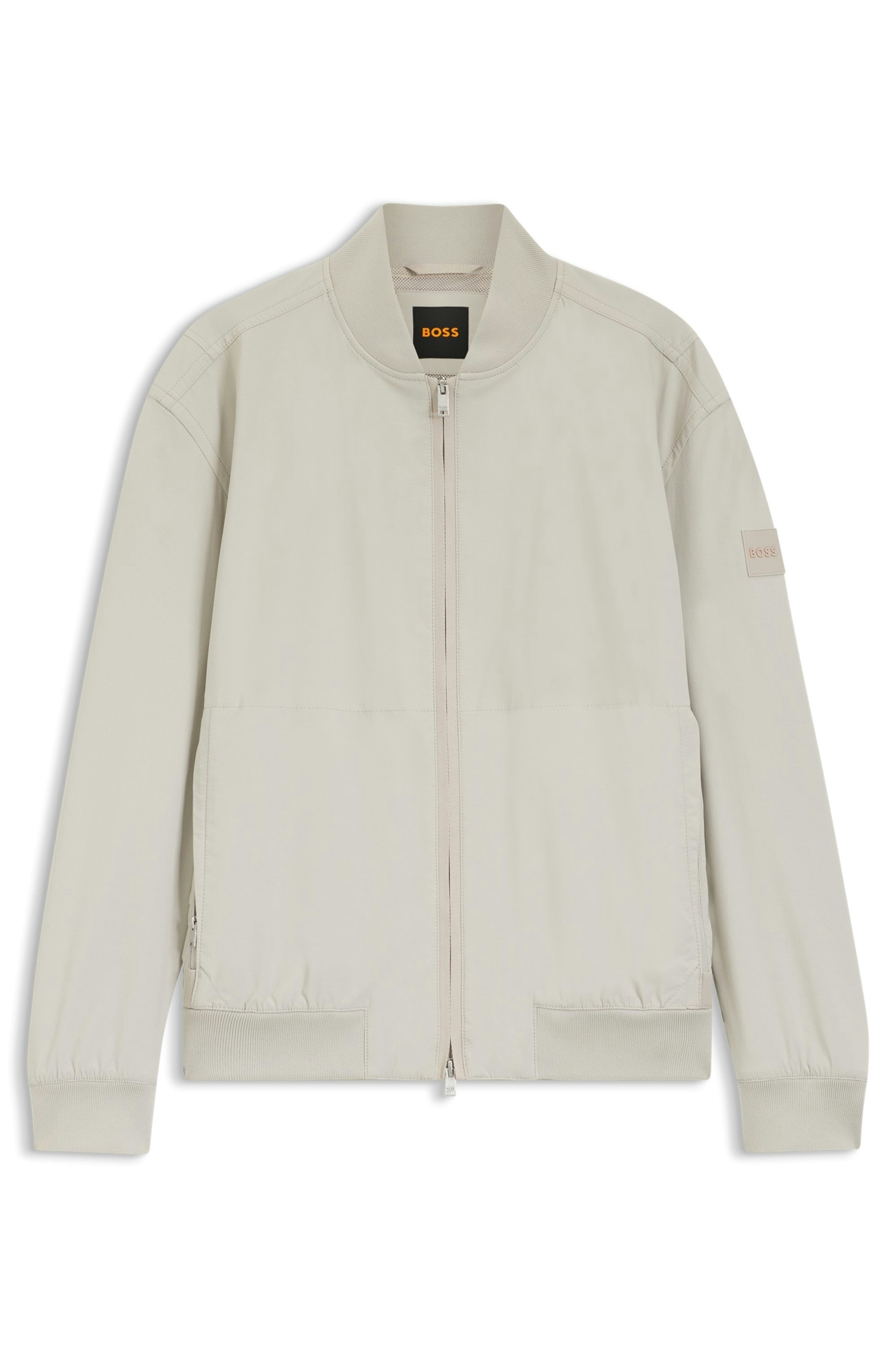 BOSS ORANGE Blouson »Osruf« Rippbündchen, Regular Fit, 2-wege-Reissverschluss
