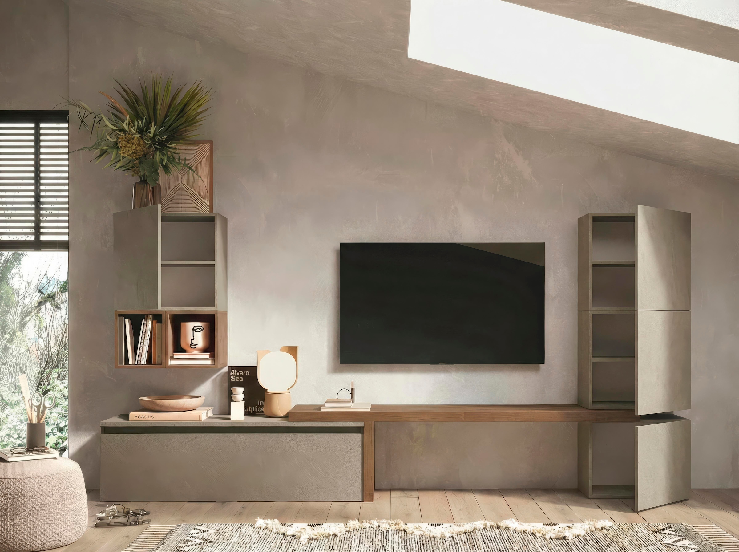 Home affaire Meuble mural »Infinity, 7tlg. Breite 290 cm, Höhe variabel, Schrankwand, Anbauwand« 7 cuis tlg.