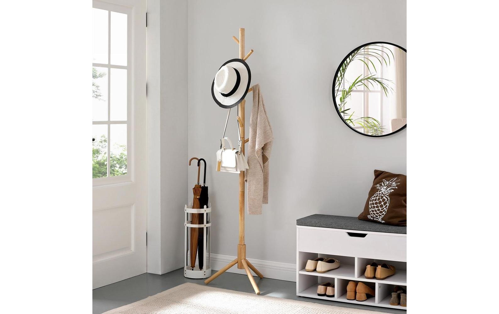 VASAGLE Garderobenständer »8 Haken Nature«