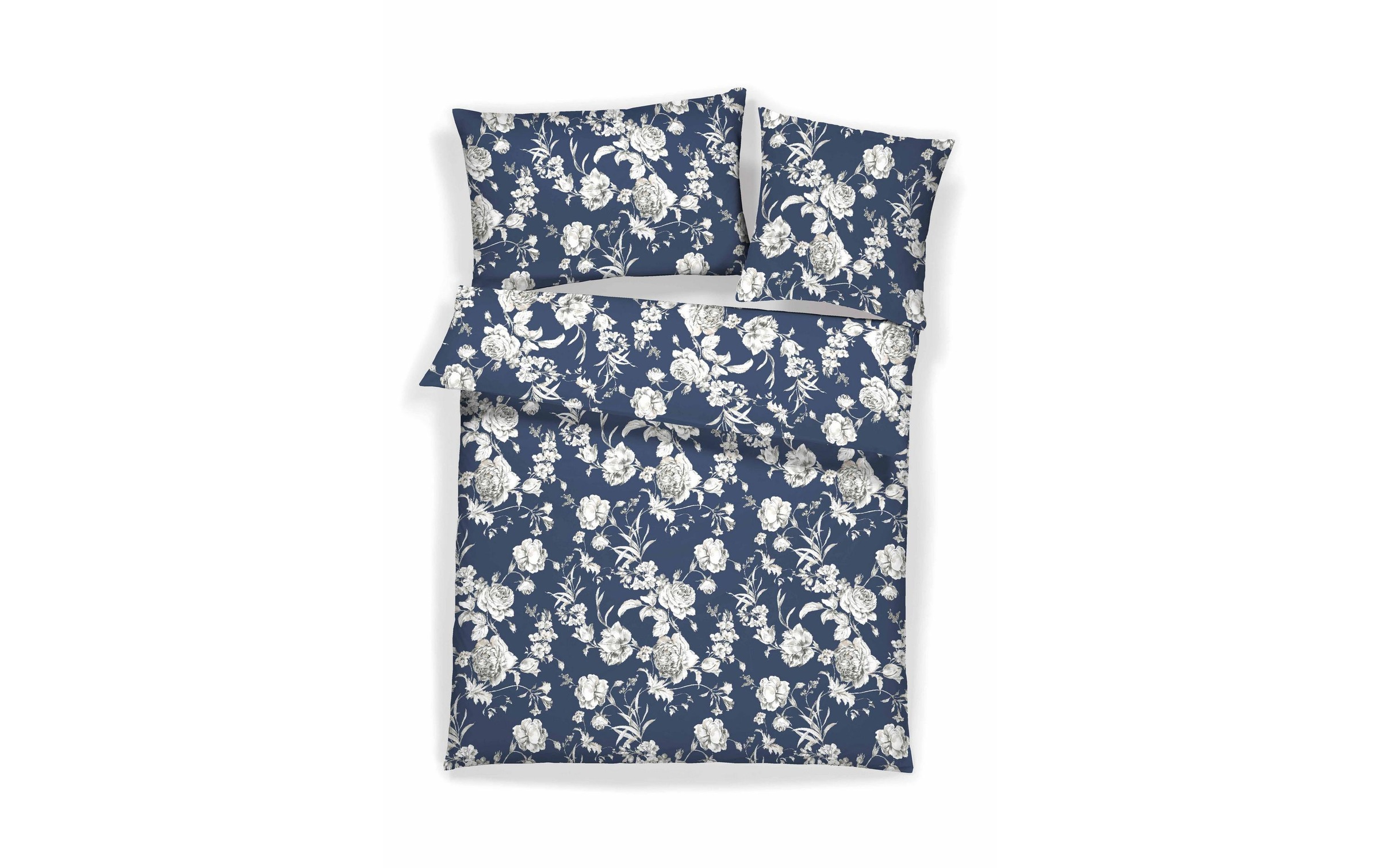 HOME FASHION Kissenbezug »Home Fashion Kopfkissenbezug Satin Kwiat«
