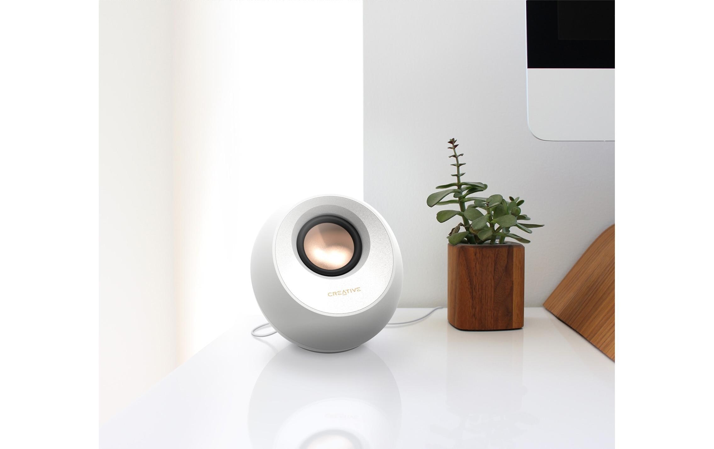 Creative Haut-parleurs pour PC »Pebble V3« 2.0 ( ajustement du volume 8 W) Bluetooth 5.0