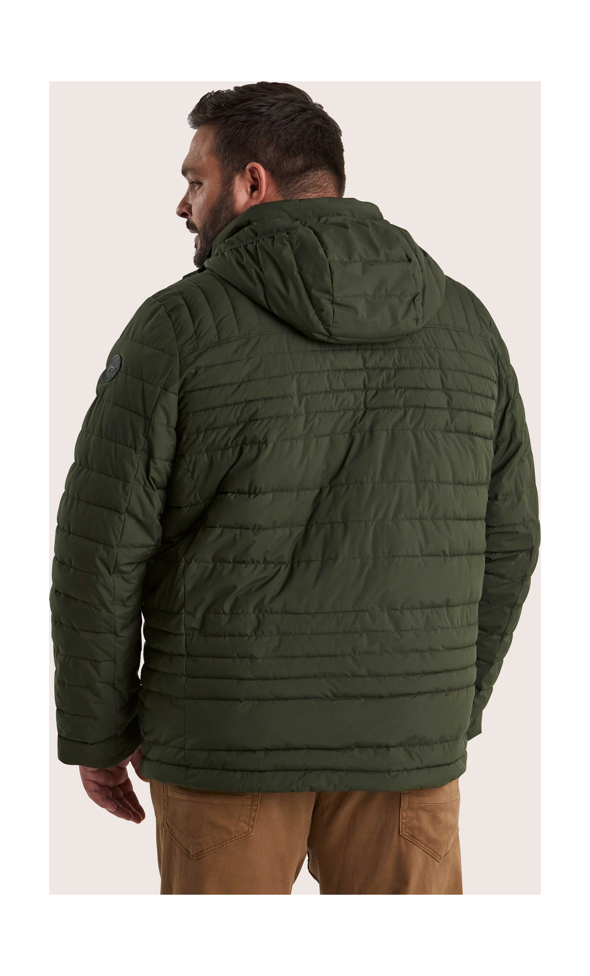STOY Steppjacke »STW 16 MN QLTD JCKT« Atmungsaktive, wasserabweisende Steppjacke mit abzippbarer Kapuze