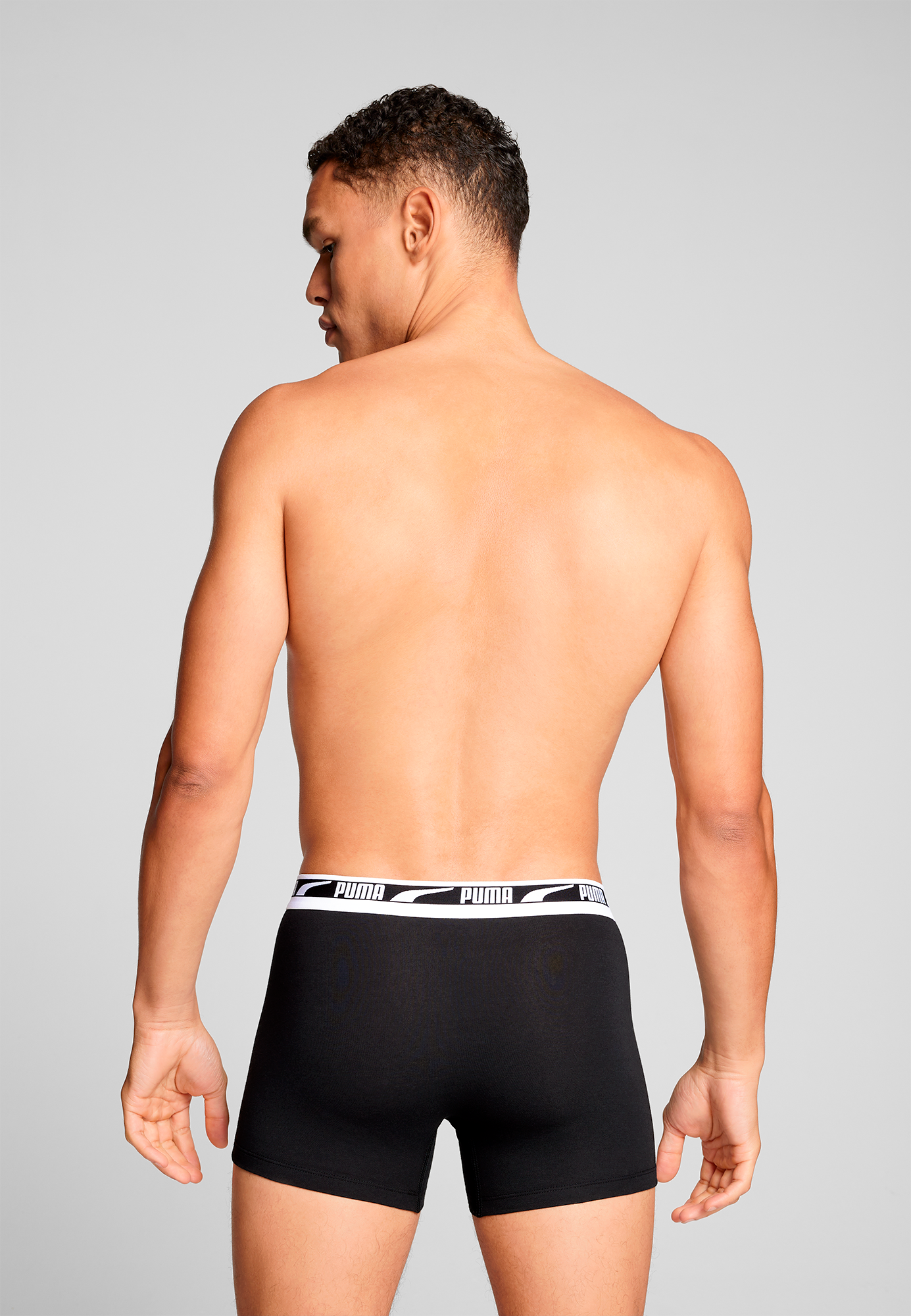 PUMA Boxershorts »PUMA MEN EVERYDAY MULTI LOGO BOXERS 2P« Komfortabler Logobund