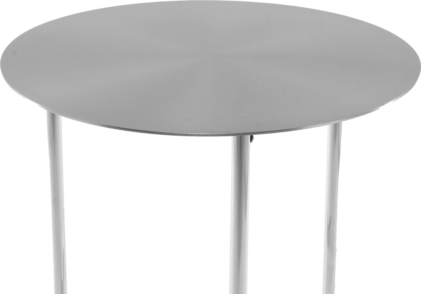 Kayoom Beistelltisch »Pero 125, Minimalistisches Design, Passt zu jedem Einrichtungsstil« 1 Stk. tlg. Gestelldesign aus Edelstahl, runde Ablagefläche, minimalistisch