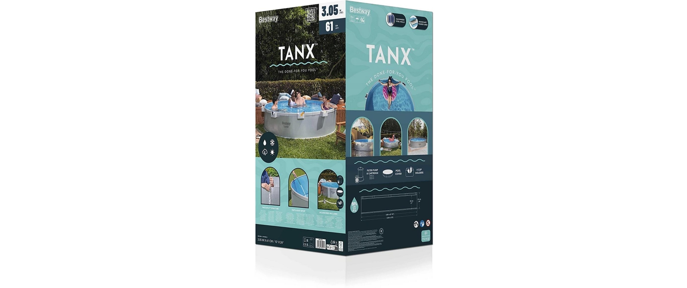 Bestway Rundpool »Tanx 305 x 61 cm«