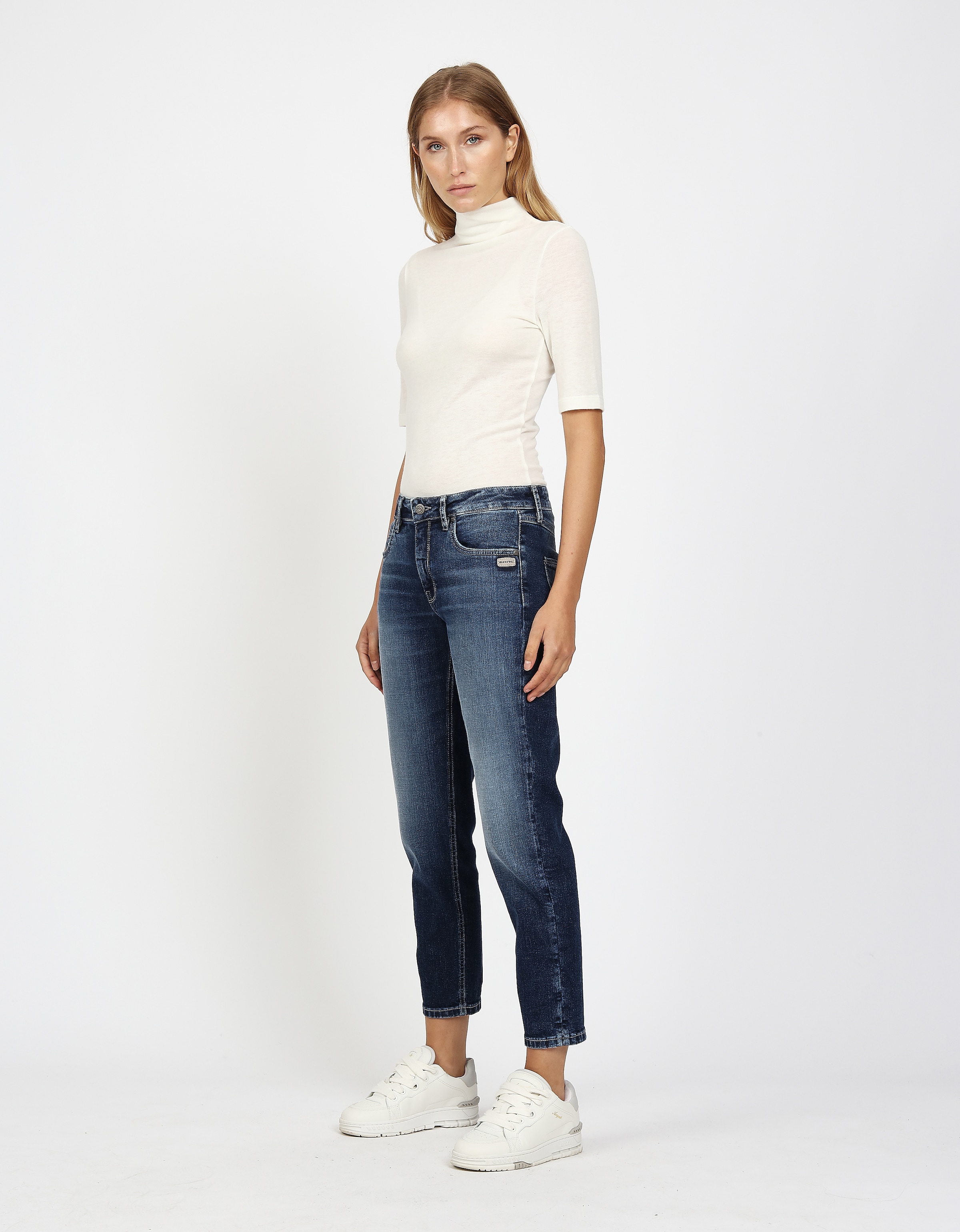 GANG Jeans boyfriend »94NADIA« Style 5 poches avec fermeture éclair et bouton