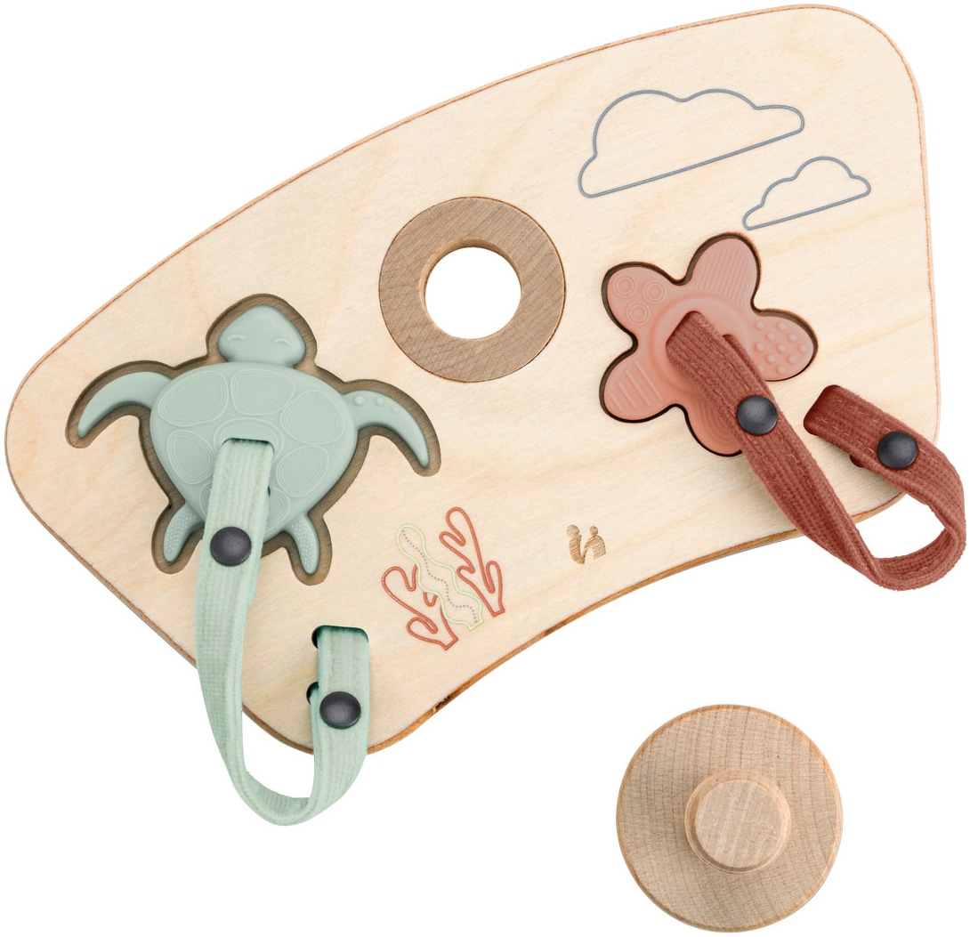 Hauck Puzzle »Play Puzzling S, Turtle & Flower« aus Holz; für Hauck Play Tray; FSC® - schützt Wald