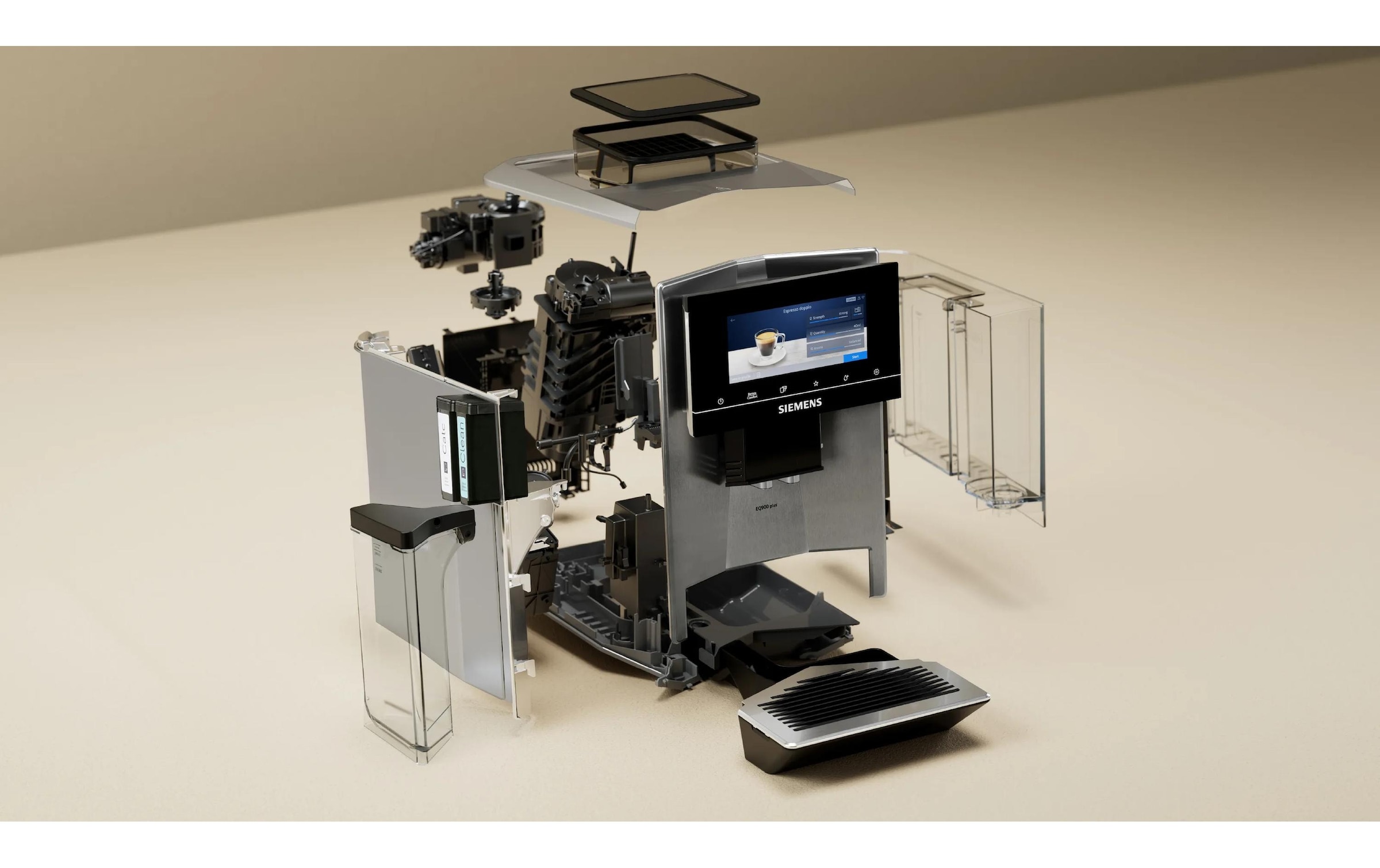 SIEMENS Machine à café automatique »EQ900 plus TQ903DZ3 Edelstahl«