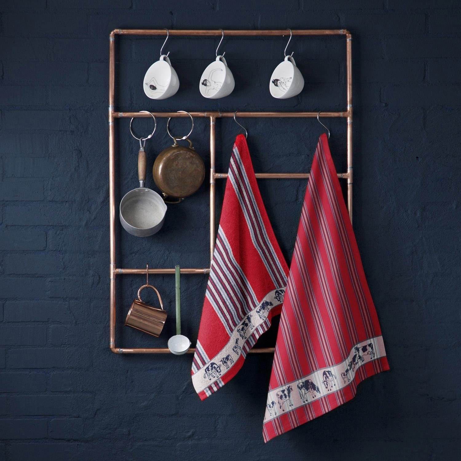 DDDDD Chiffon à vaisselle »Friesian« Combiset: 2 Küchentücher & 2 Geschirrtücher