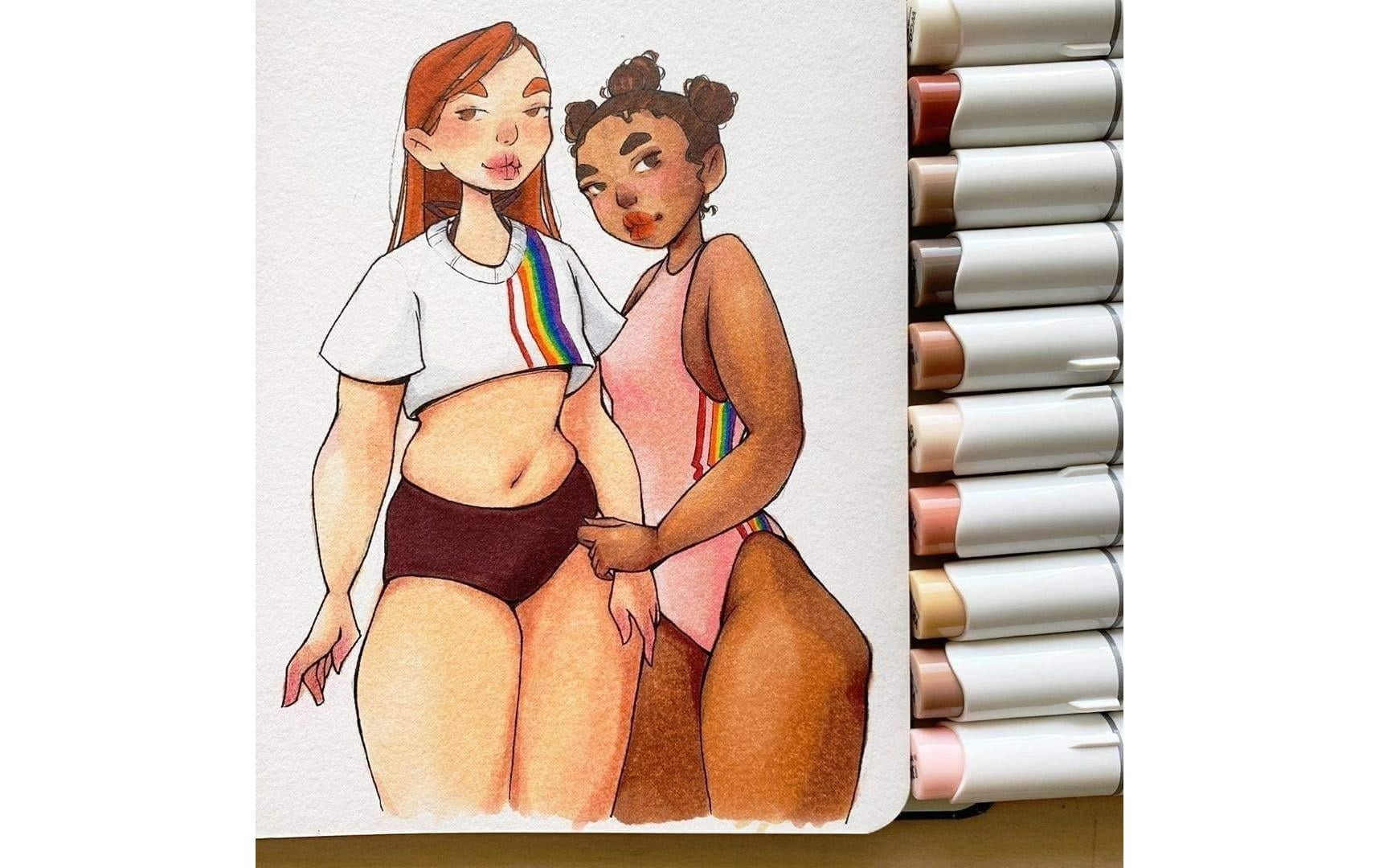   Marqueur »Ohuhu Honolulu Hautfarben, 24 Stück«