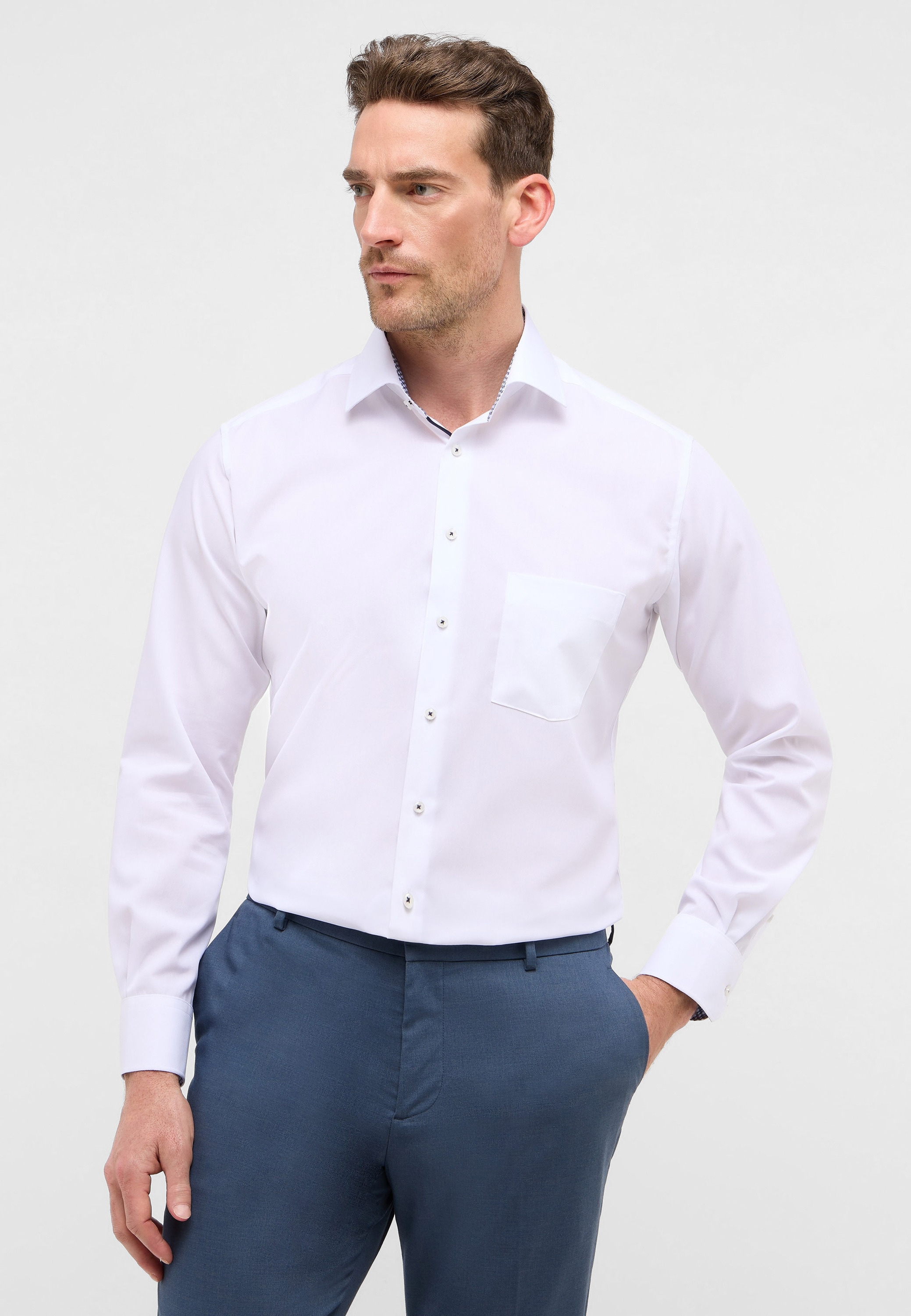 Eterna Langarmhemd »MODERN FIT« NON IRON (bügelfrei)