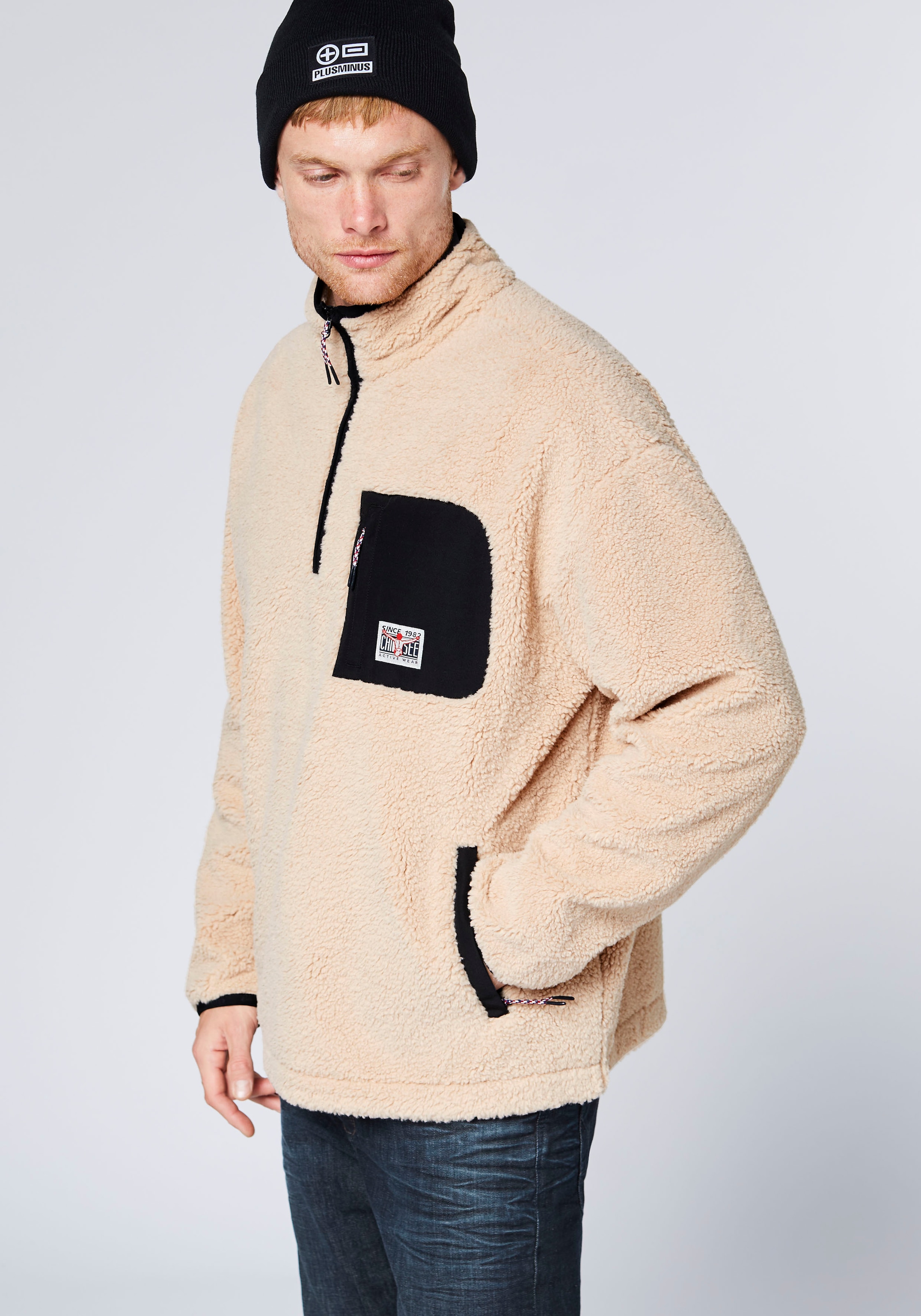 Chiemsee Pull en maille polaire »Teddyfleecepullover«