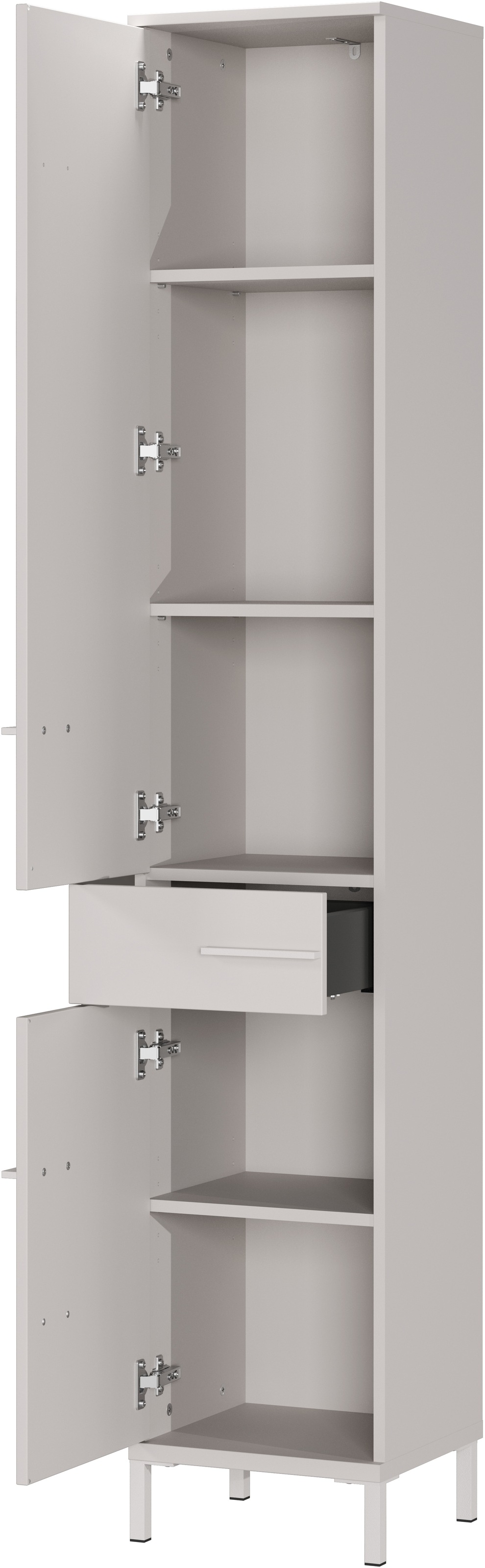 GERMANIA Hochschrank »Hochschrank« 1 Stk. tlg. Hochschrank mit wechselbarem Türanschlag in Kaschmir