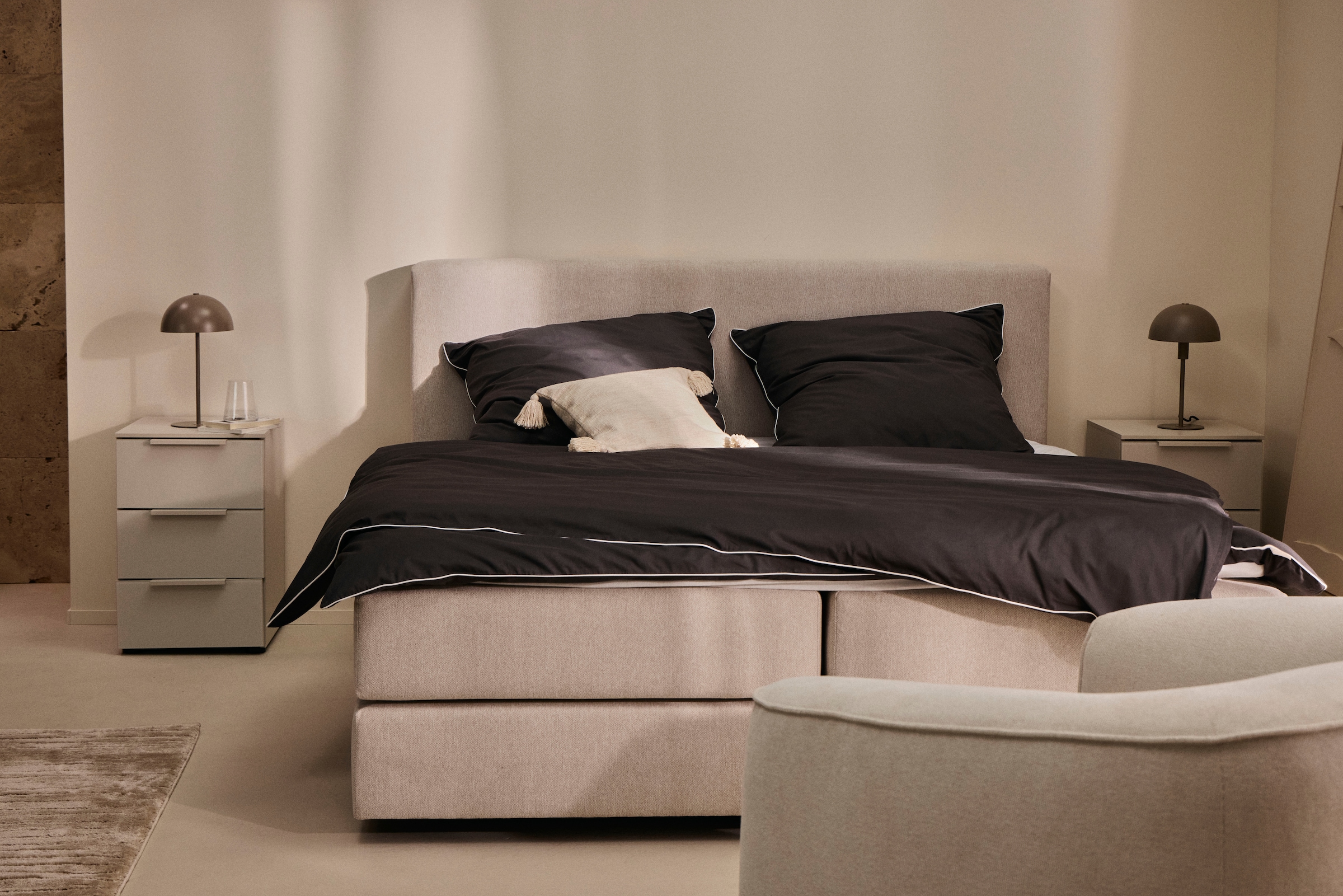 LeGer Home by Lena Gercke Linge de lit »Nayara« 2 tlg. in Gr. 135x200 oder 155x220 cm, Bettwäsche mit Piping/Paspel