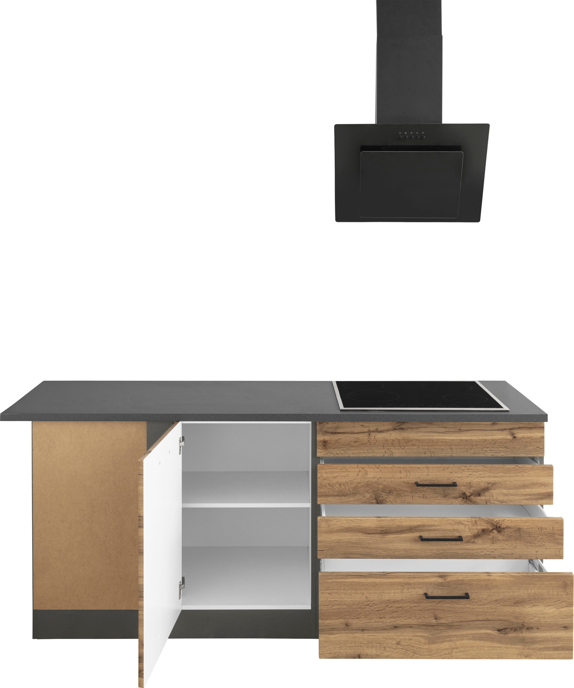 KOCHSTATION Winkelküche »KS-Trier« ohne E-Geräte, Stellbreite 280/190 cm