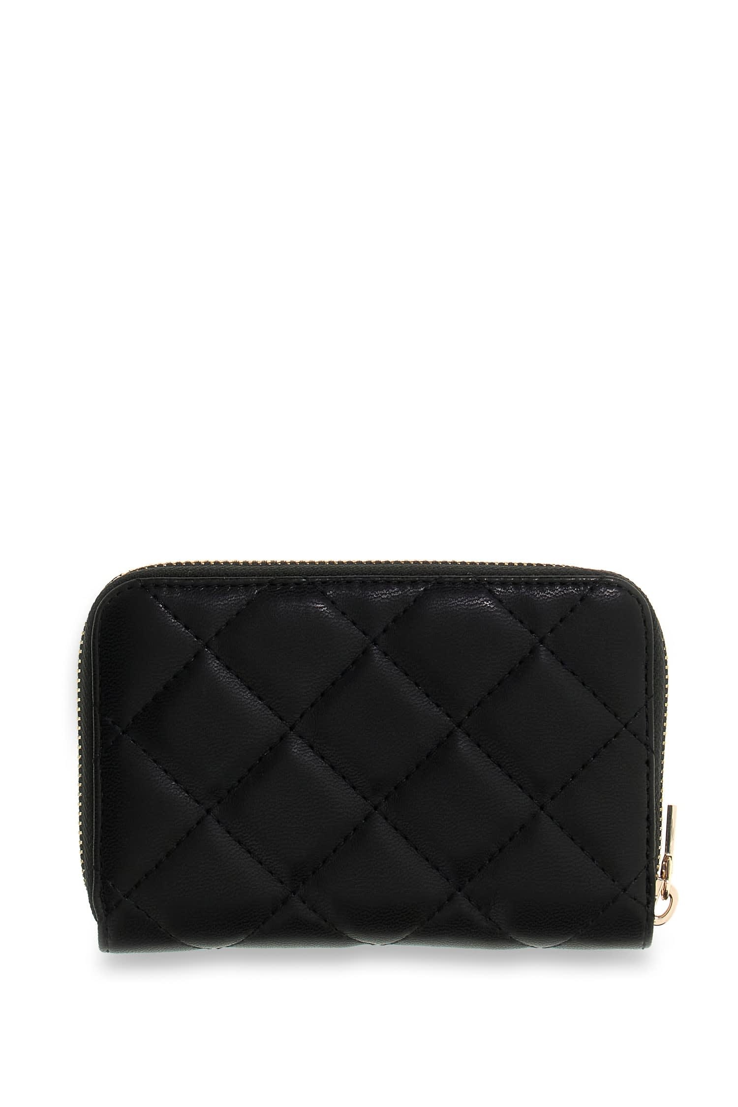 Guess Porte-monnaie »JULIET SLG MEDIUM ZIP AROUND« Damen Geldbeutel, Portemonnaie mit goldfarbenem Guess-Logo