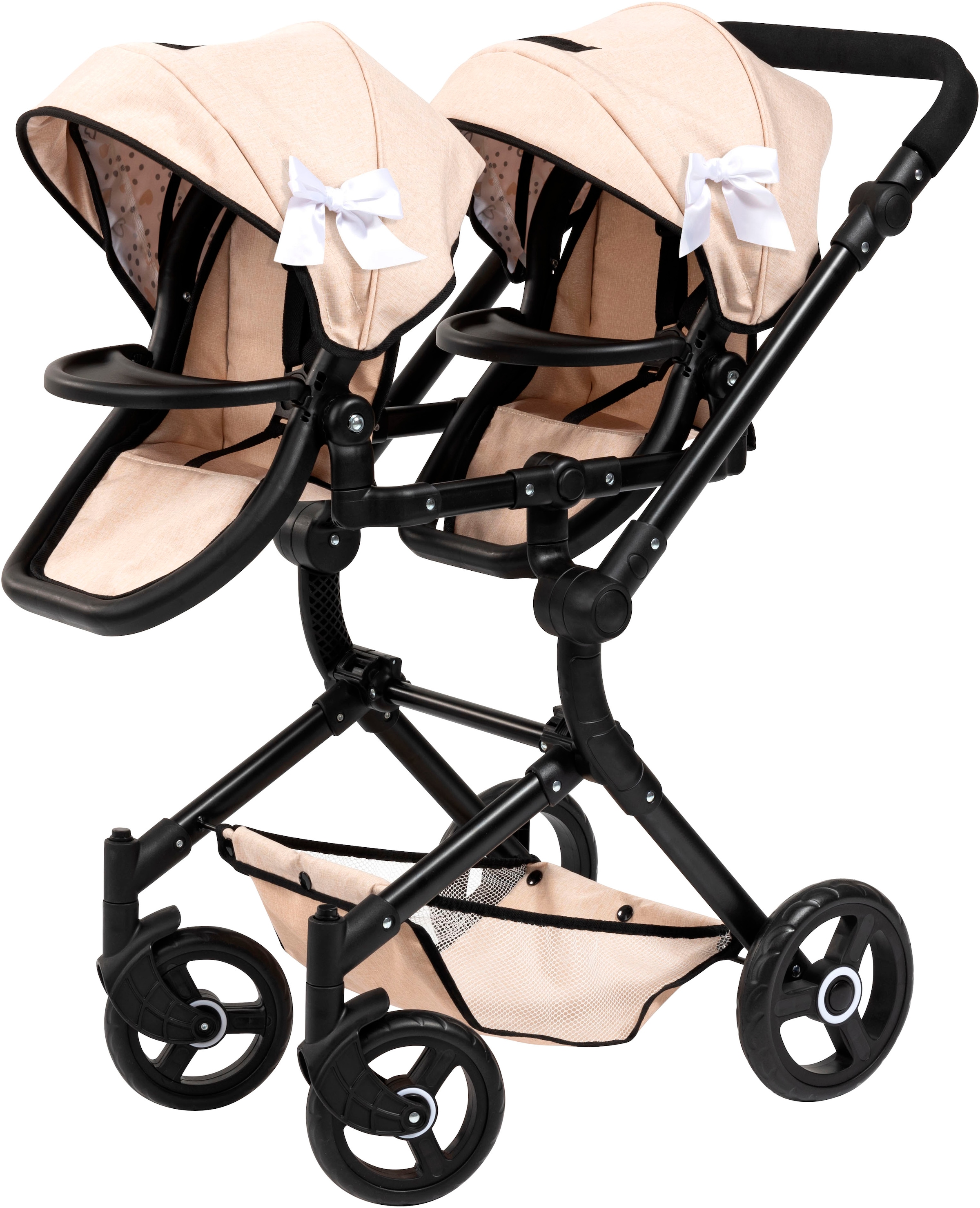 Bayer Puppen-Zwillingsbuggy »Twin Neo« mit Wickeltasche